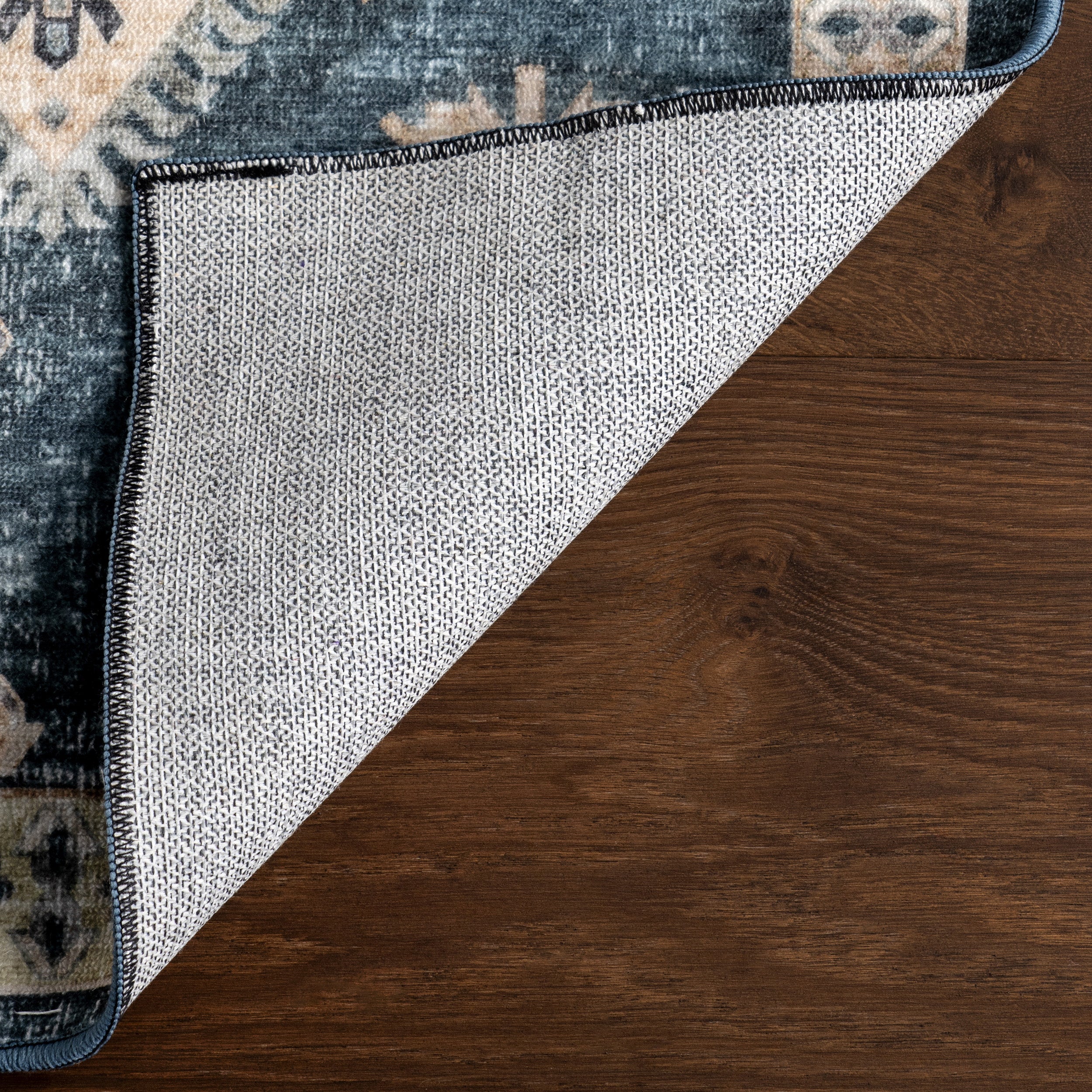 Kallipoe Medallion Spill Proof Machine Washable Area Rug - Image 8