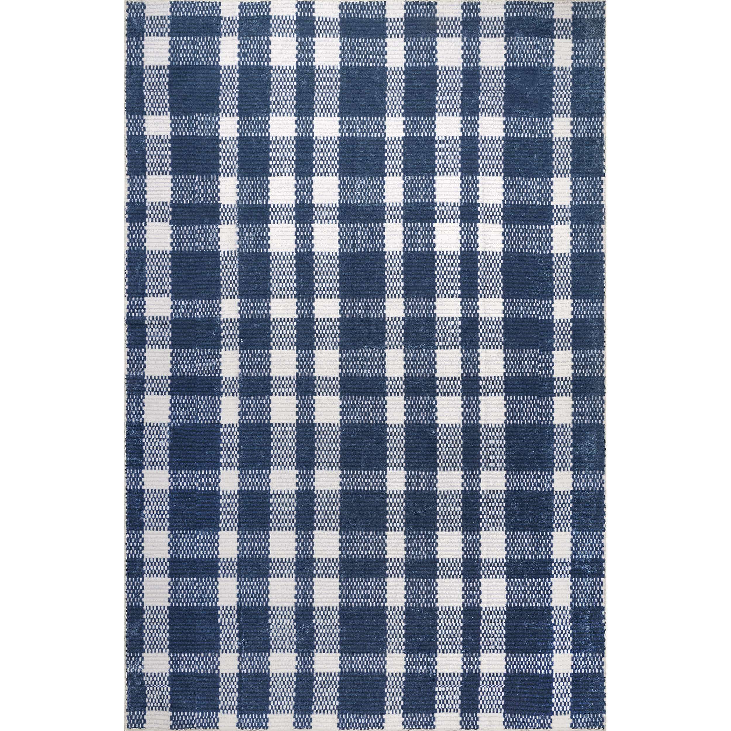 Tartan Plaid Washable Area Rug