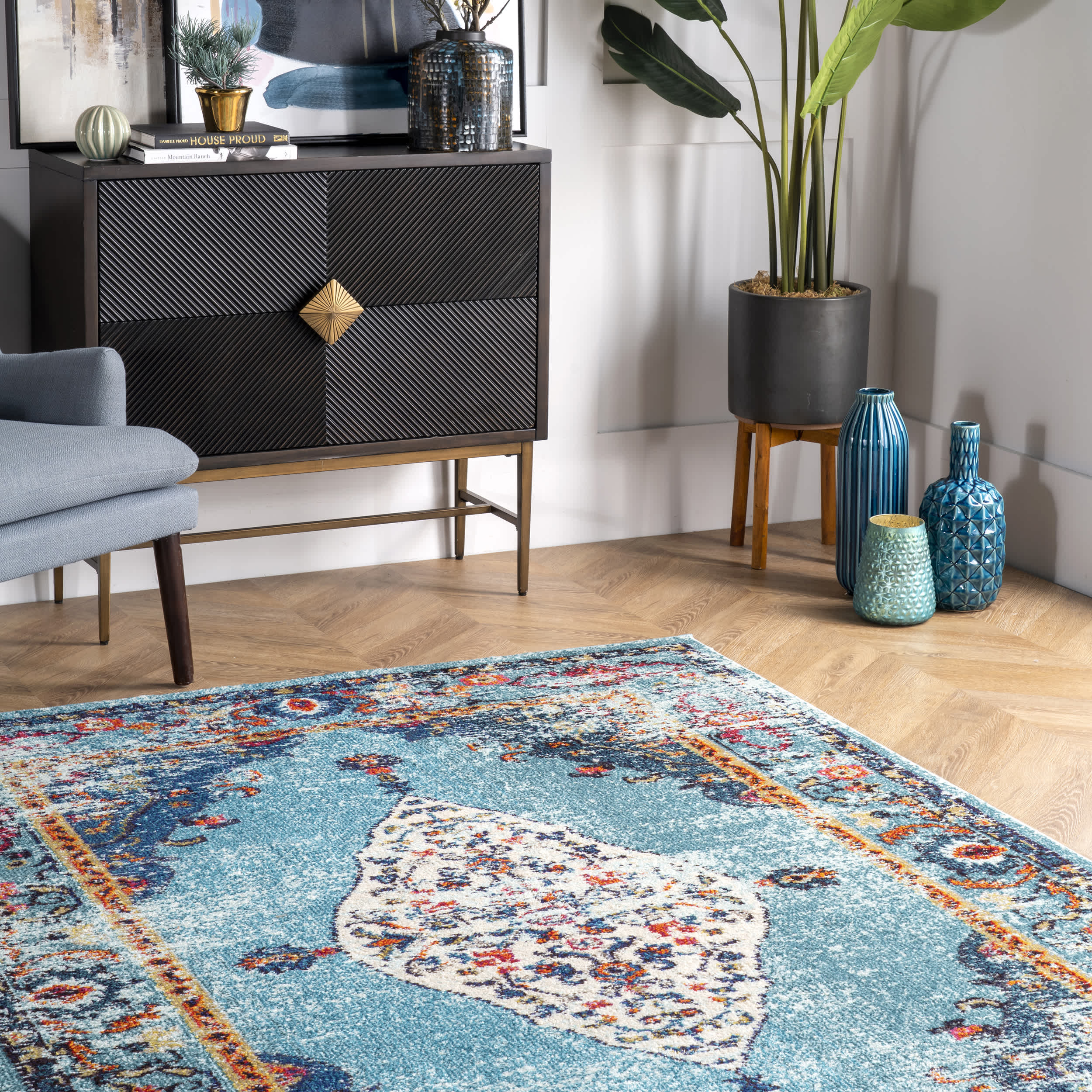 Vintage Medallion Veronica Area Rug - Image 9