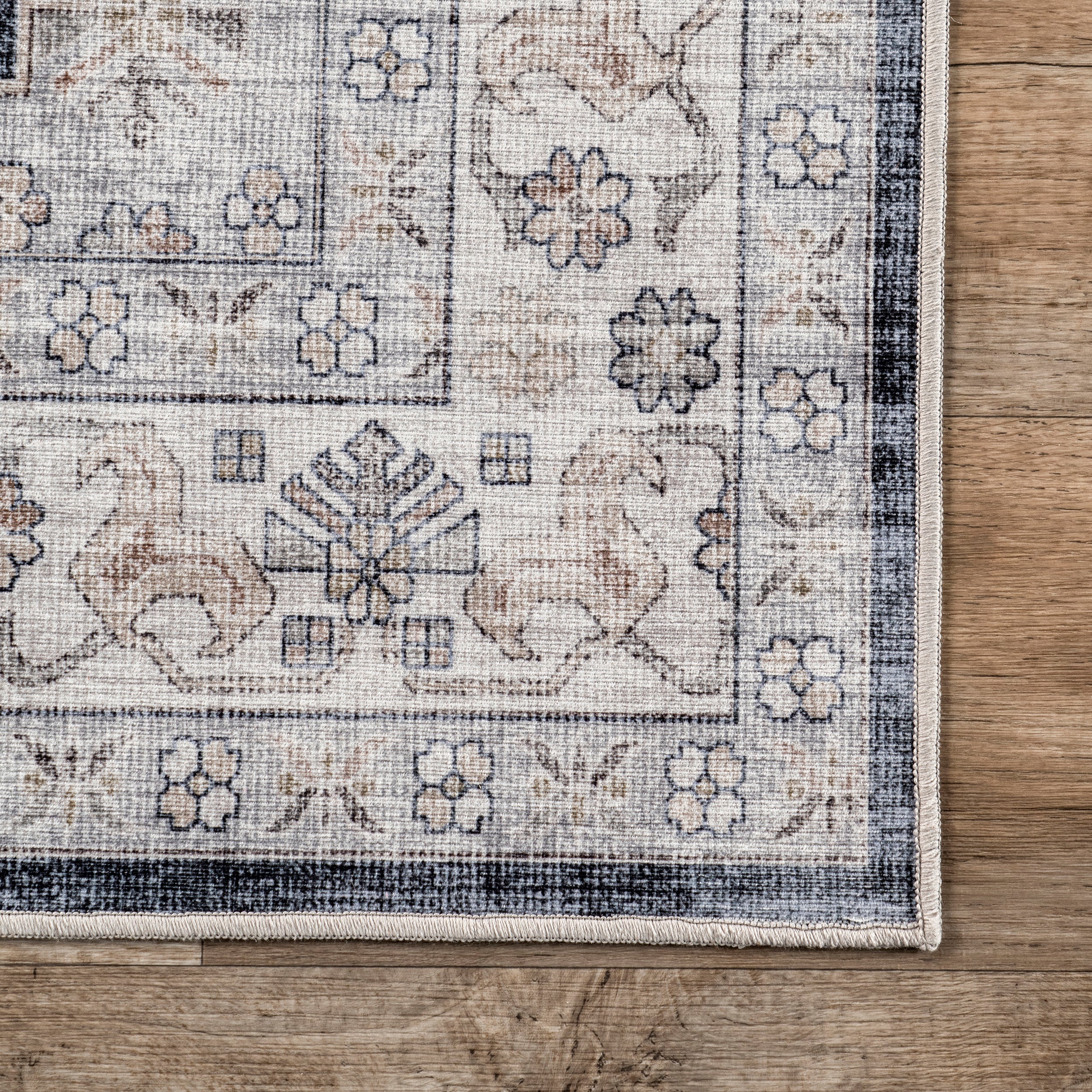Casey Persian Stain Repellent Machine Washable Area Rug - Image 5
