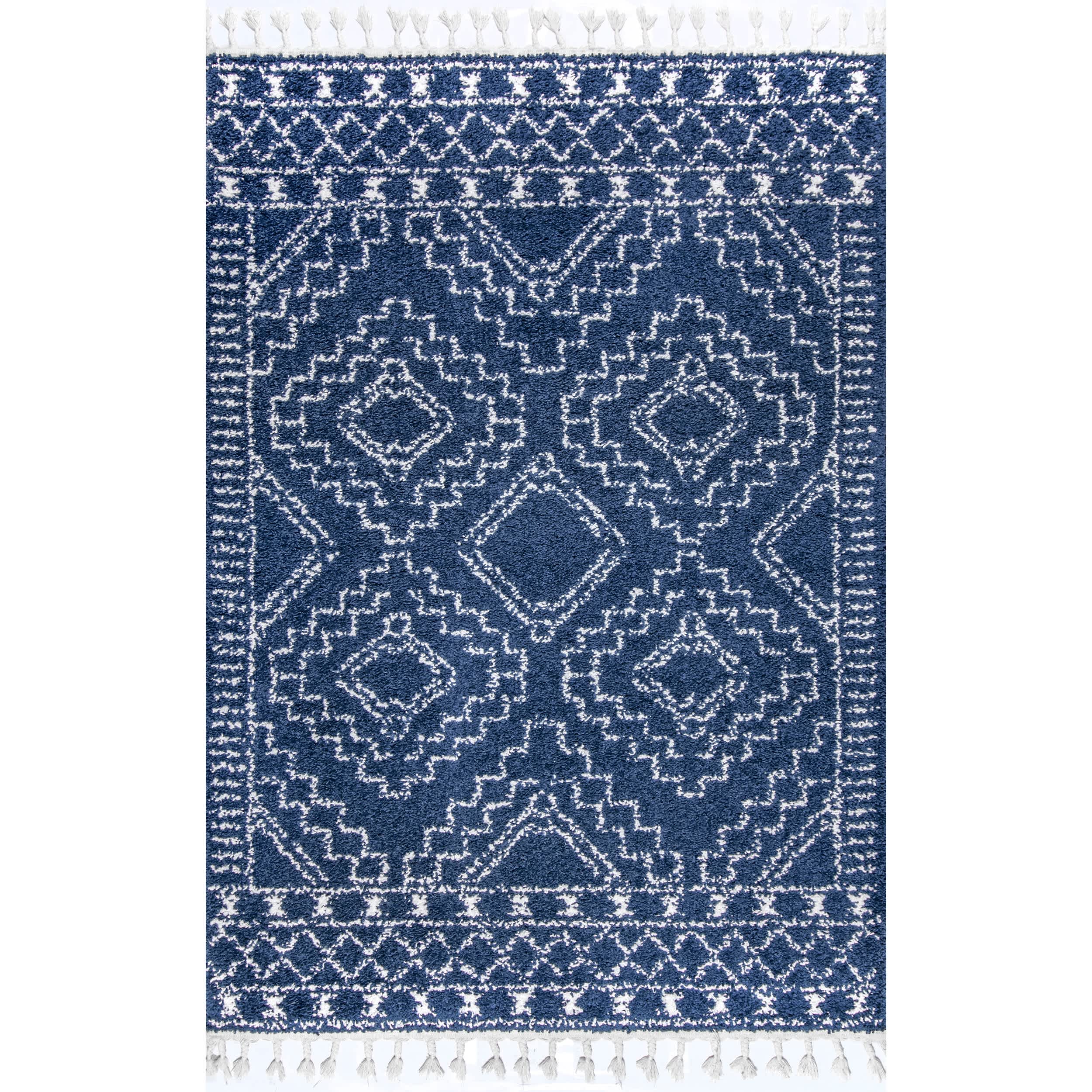 Vasiliki Moroccan Tribal Tassel Area Rug - Image 11
