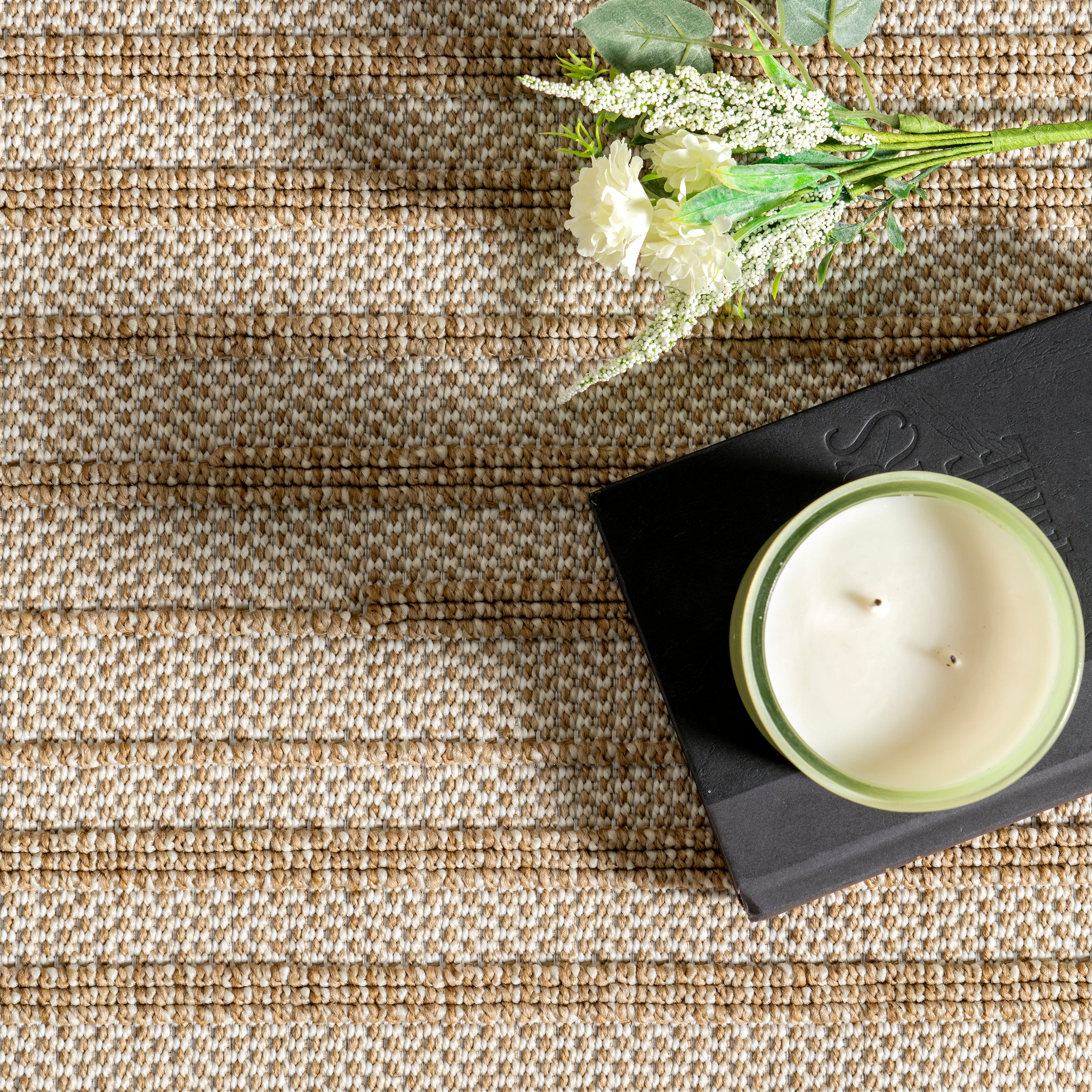 Rickie Solid Striped Indoor/Outdoor Area Rug - Image 6