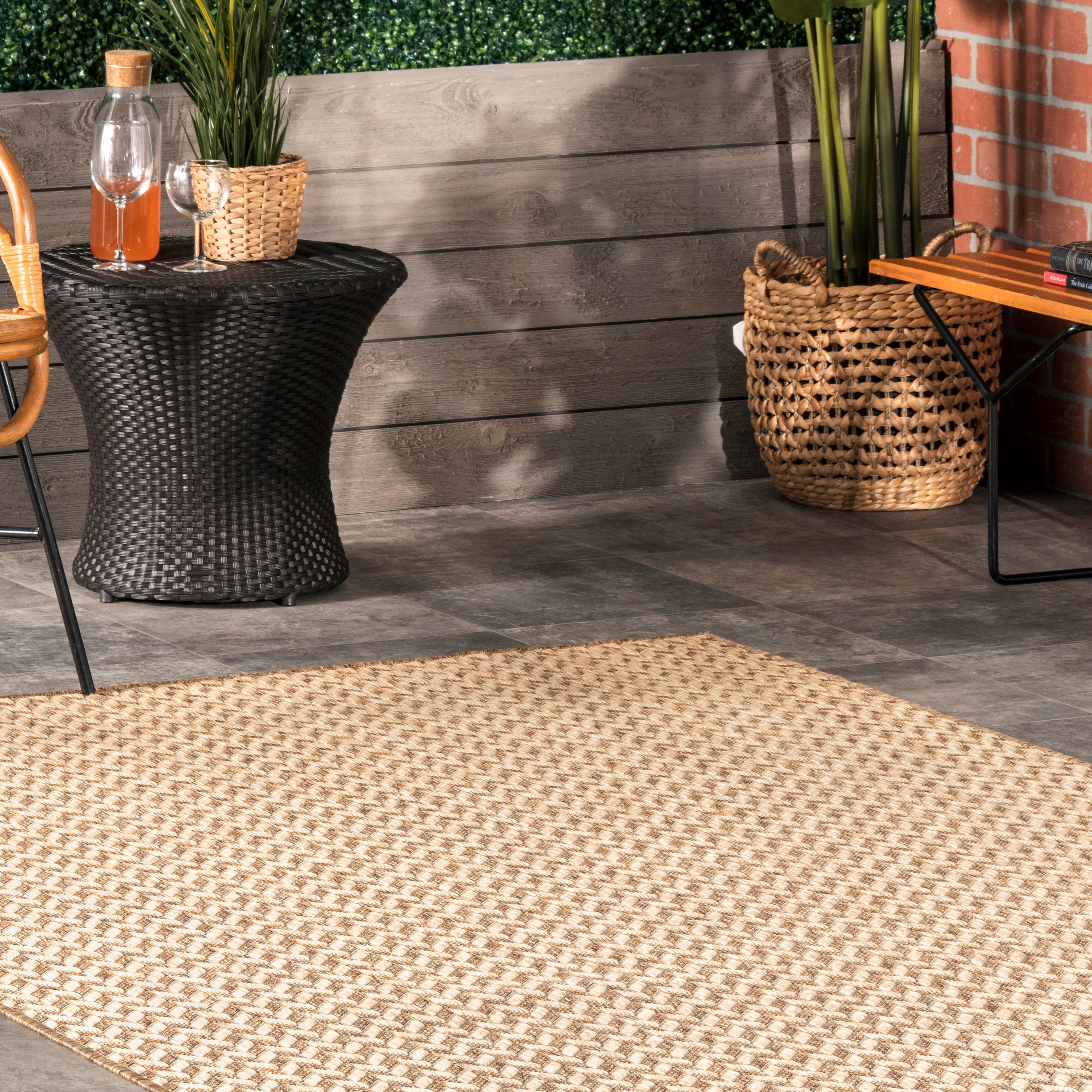 Camryn Herringbone Indoor/Outdoor Area Rug - Image 9
