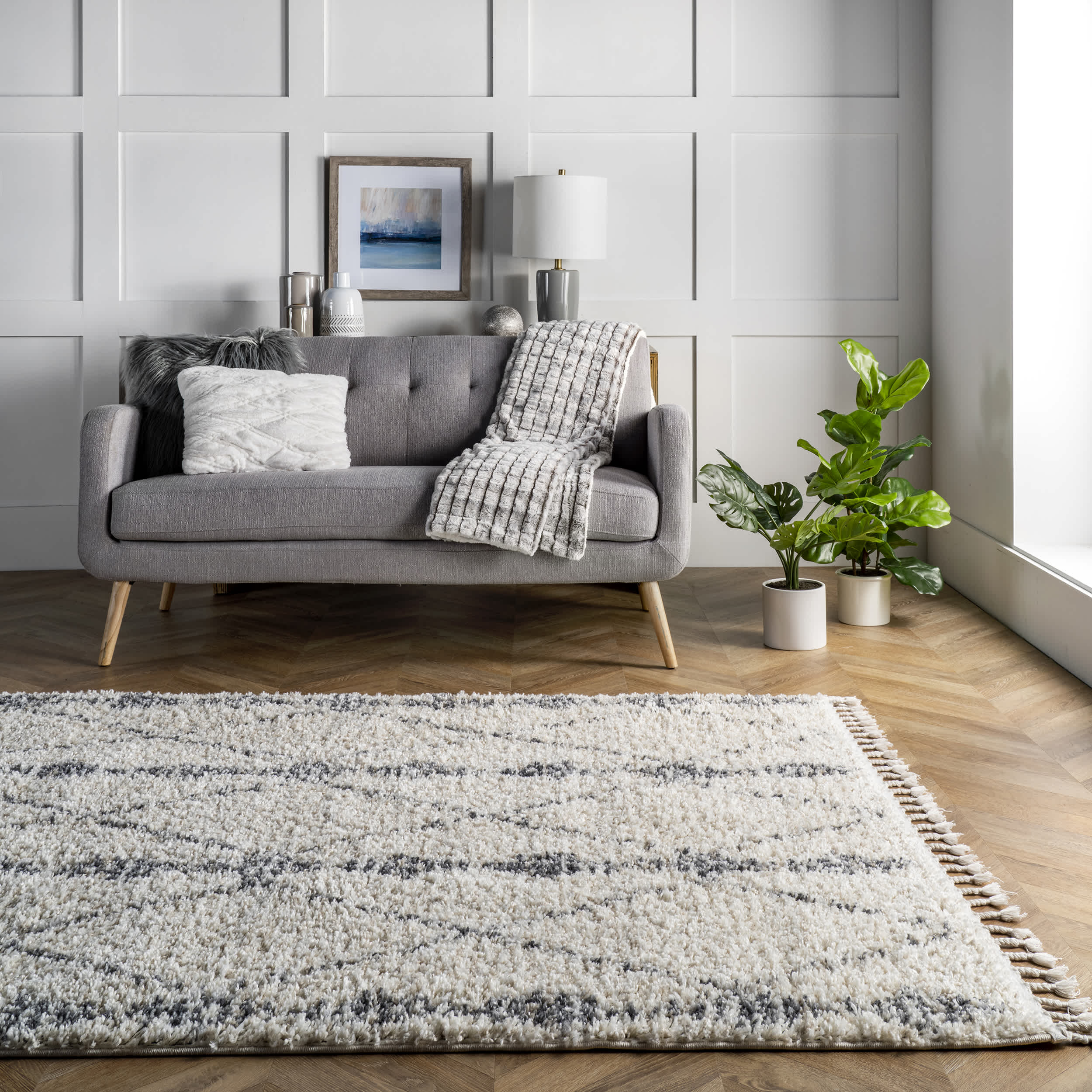 Selah Geometric Shag Area Rug - Image 19