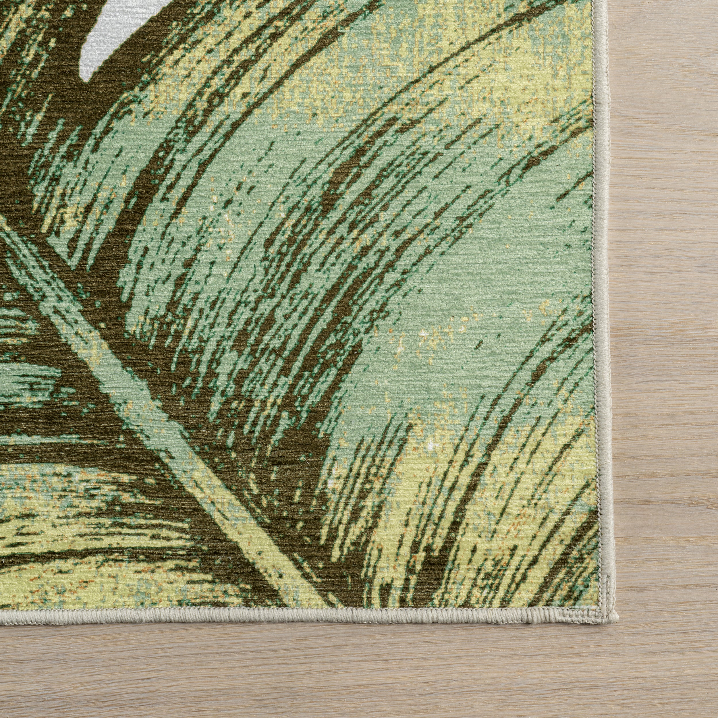Cyra Splashguard Graphic Machine Washable Area Rug - Image 6