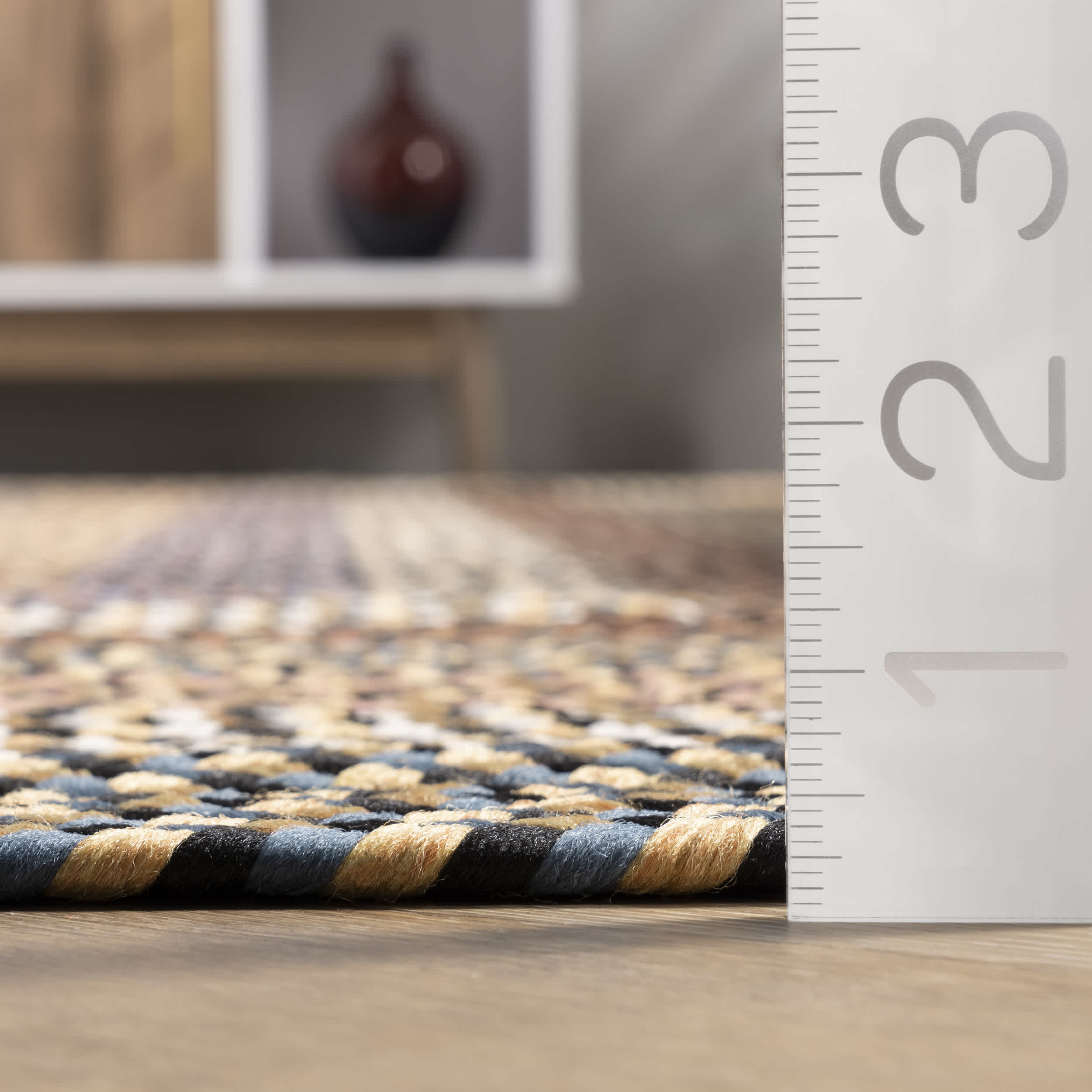 Gwyneth Braided Borders Indoor/Outdoor Area Rug - Image 3
