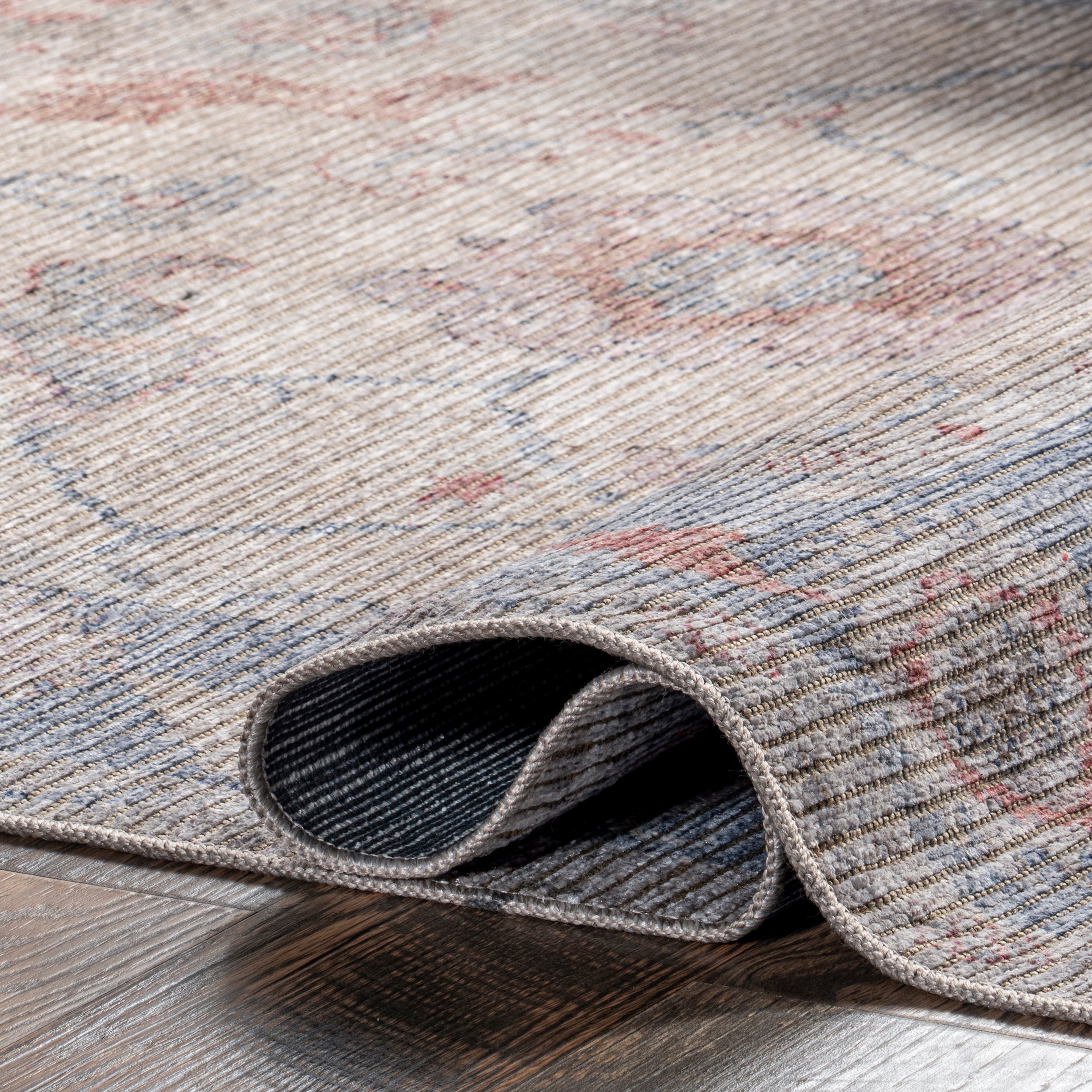 Delana Persian Floral Machine Washable Area Rug - Image 4