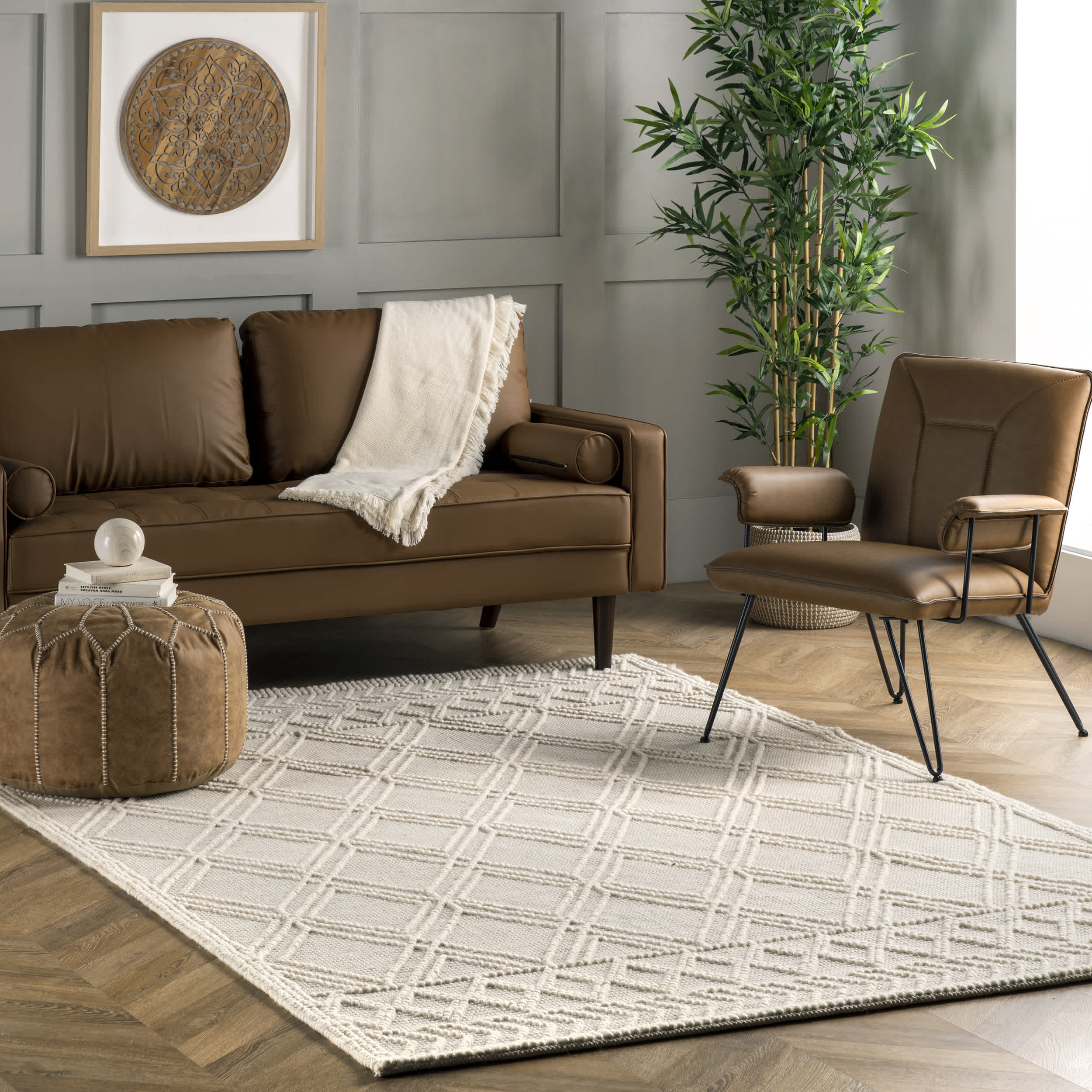 Contemporary Trellis Natti Area Rug - Image 21