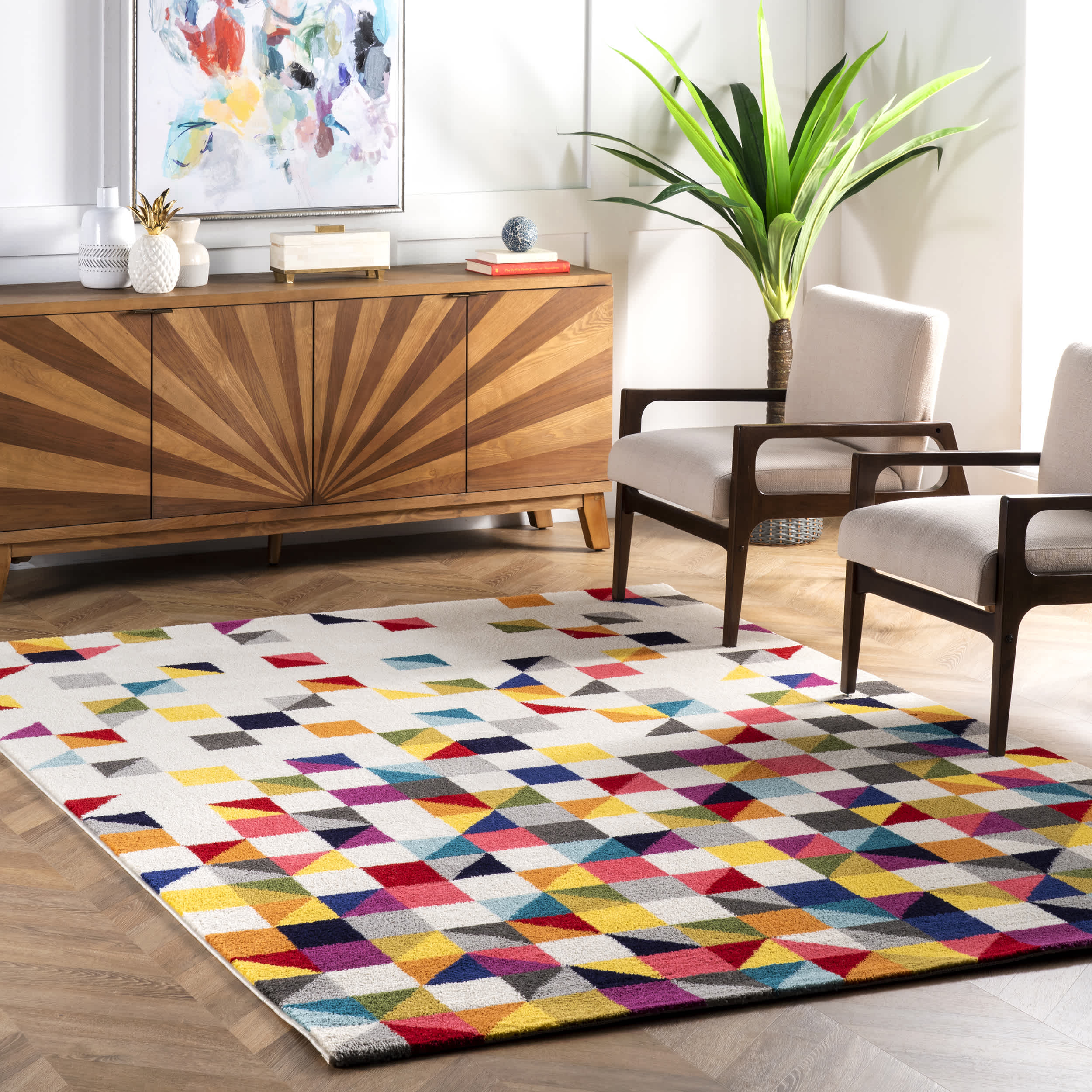 Takisha Triangle Area Rug - Image 2