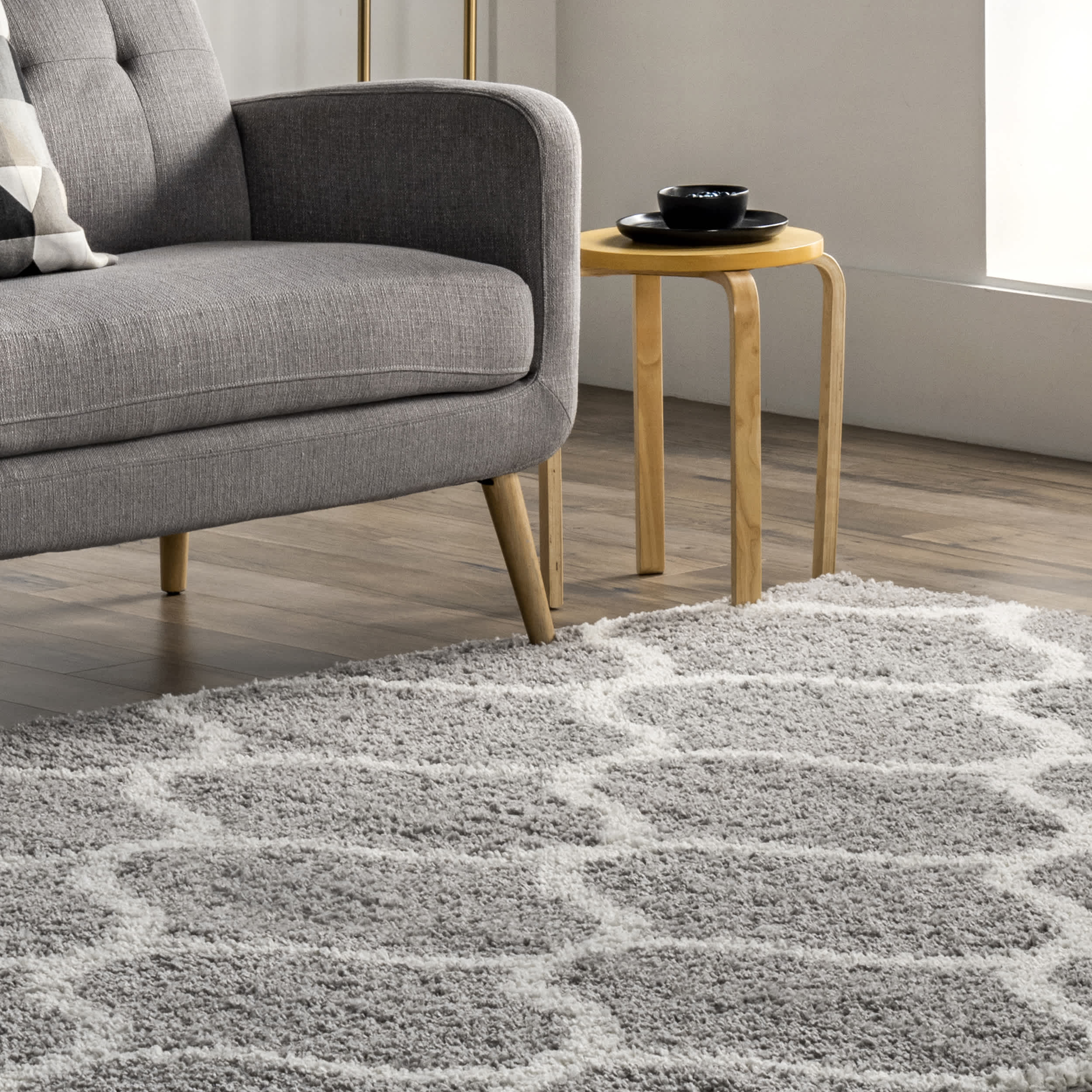 Malika Soft & Cozy Trellis Shag Area Rug - Image 19