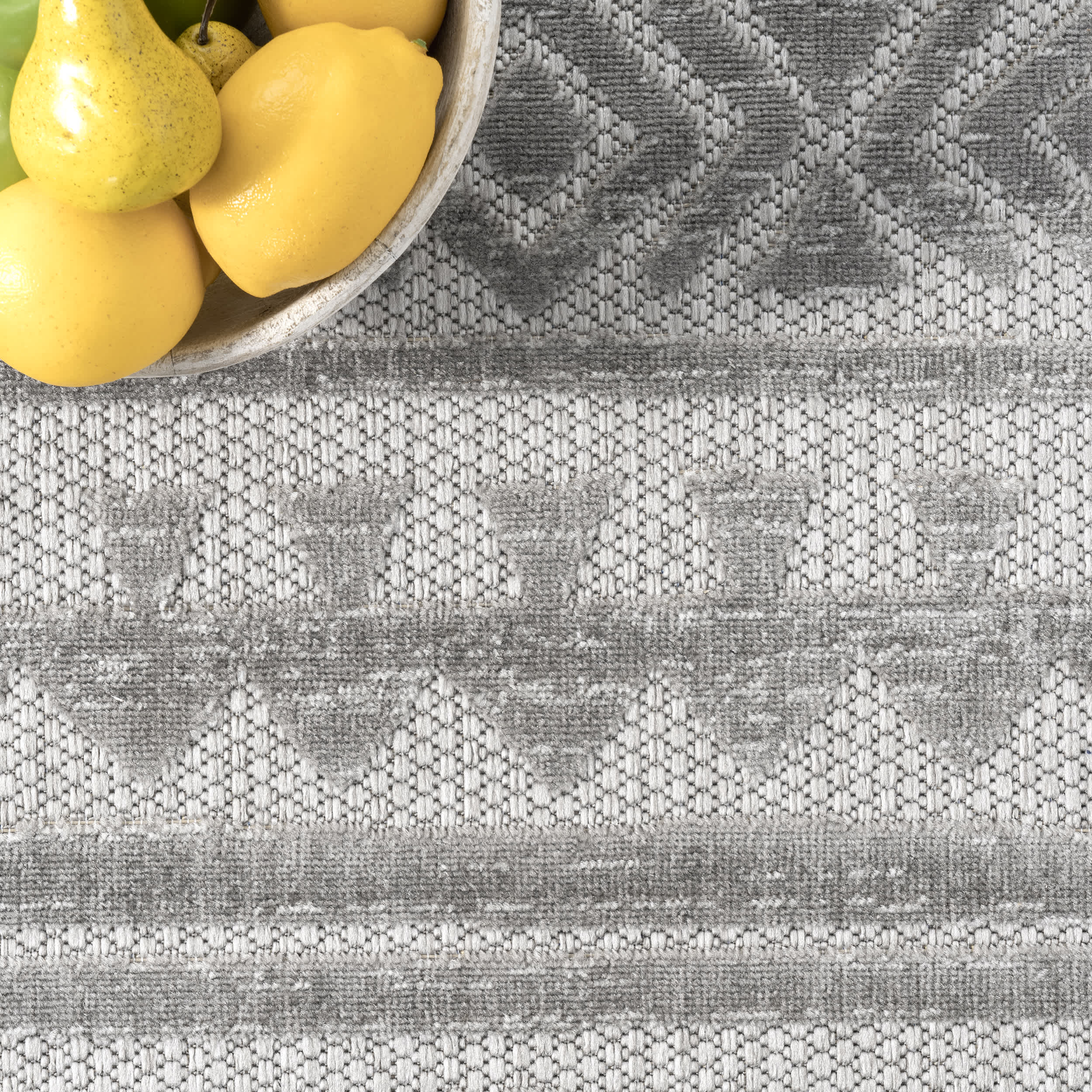 Mikala Raised Tribal Indoor/Outdoor Area Rug - Image 6