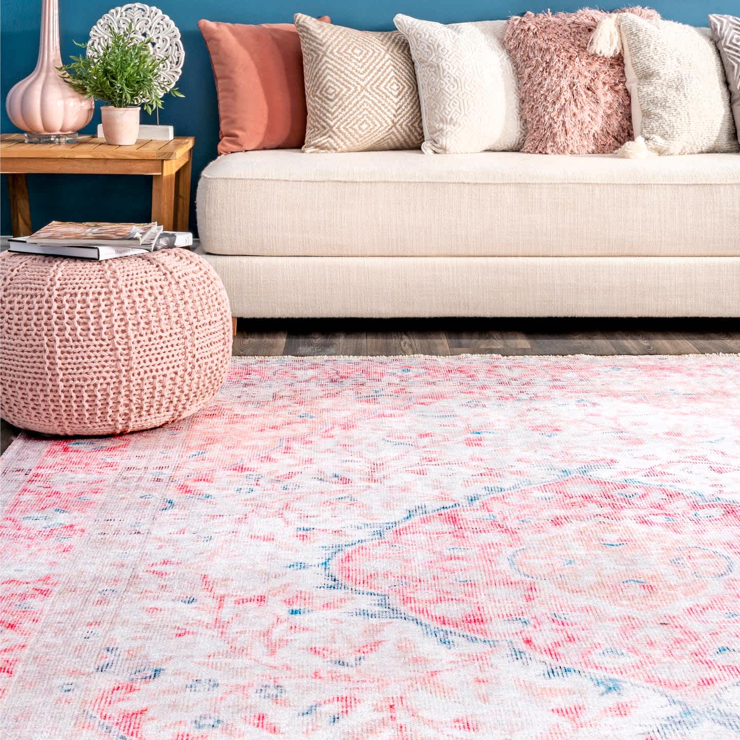 nuLOOM Patsy Vintage Medallion Machine Washable Area Rug - Image 4