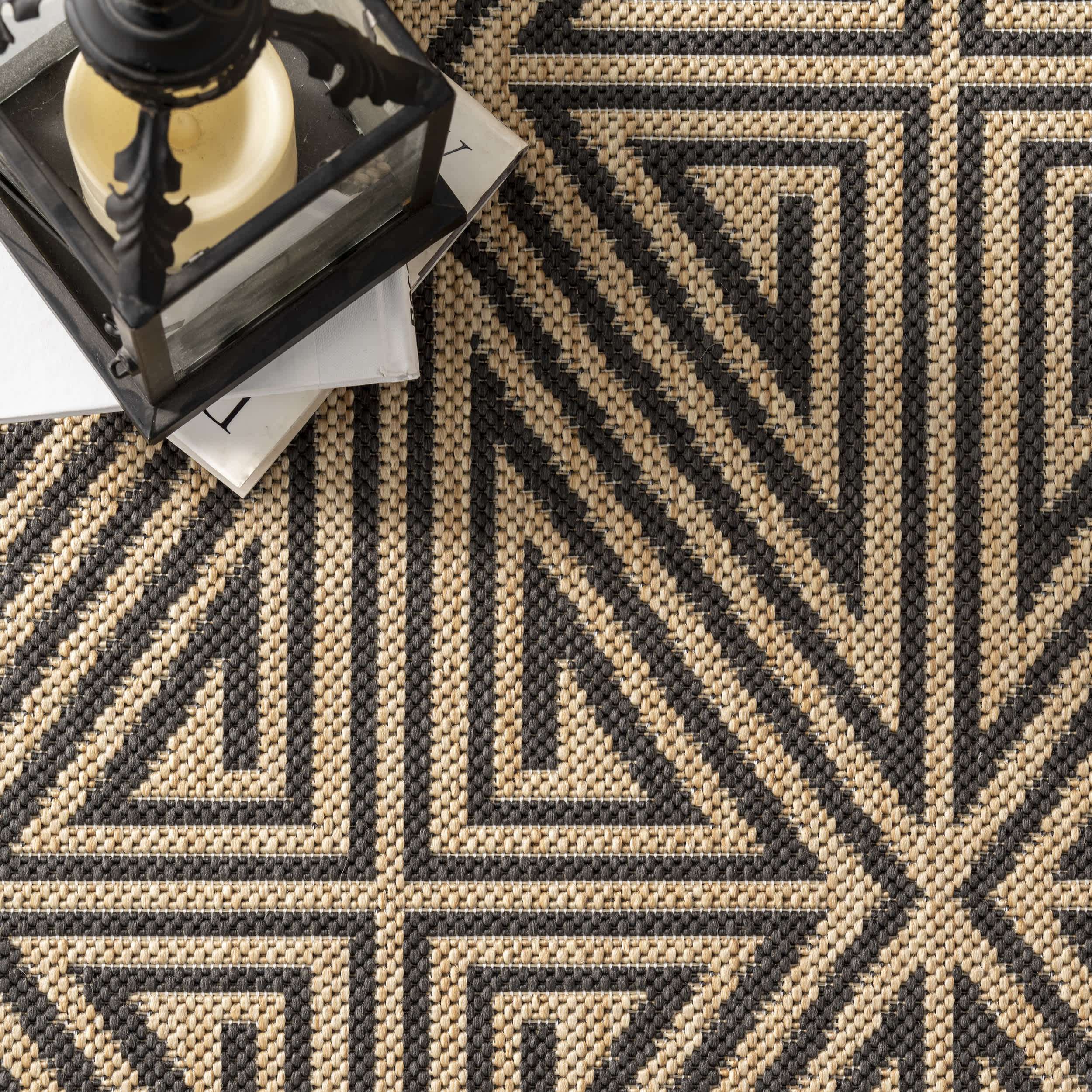 Harvey Abstract Trellis Indoor/Outdoor Area Rug - Image 6