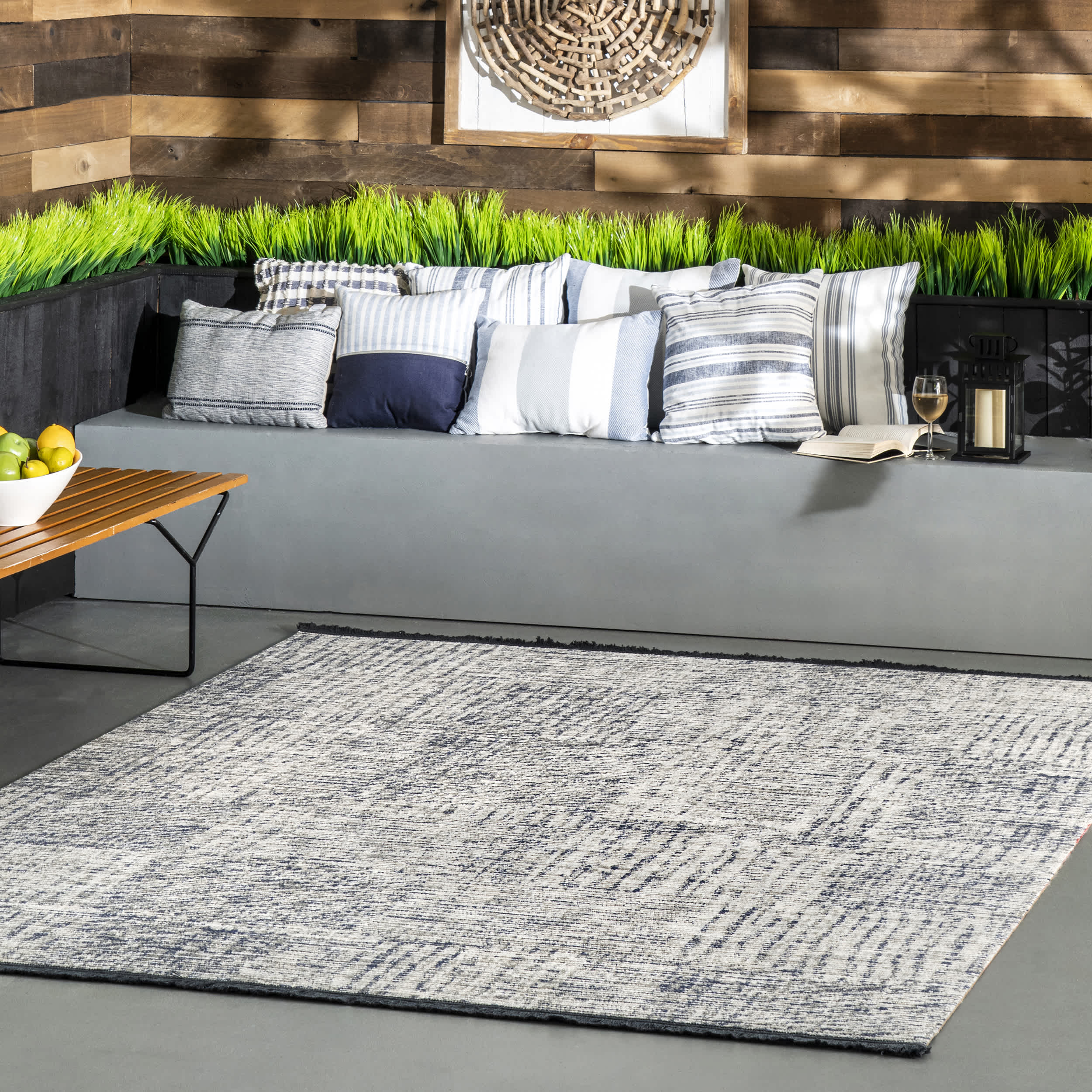 Vada Casual Fringe Indoor/Outdoor Area Rug - Image 2