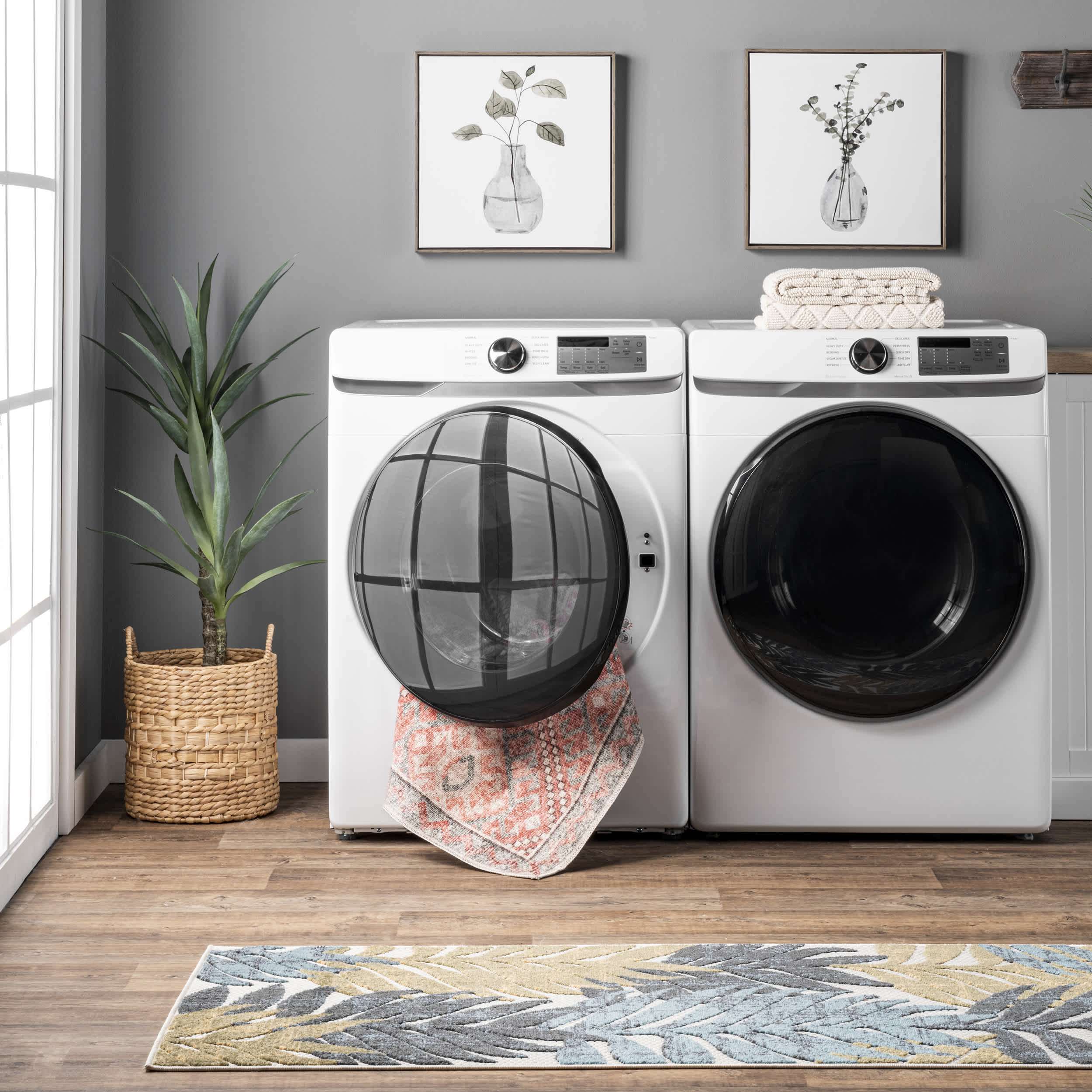 Serenity Machine Washable Diamond Trellis Area Rug - Image 11