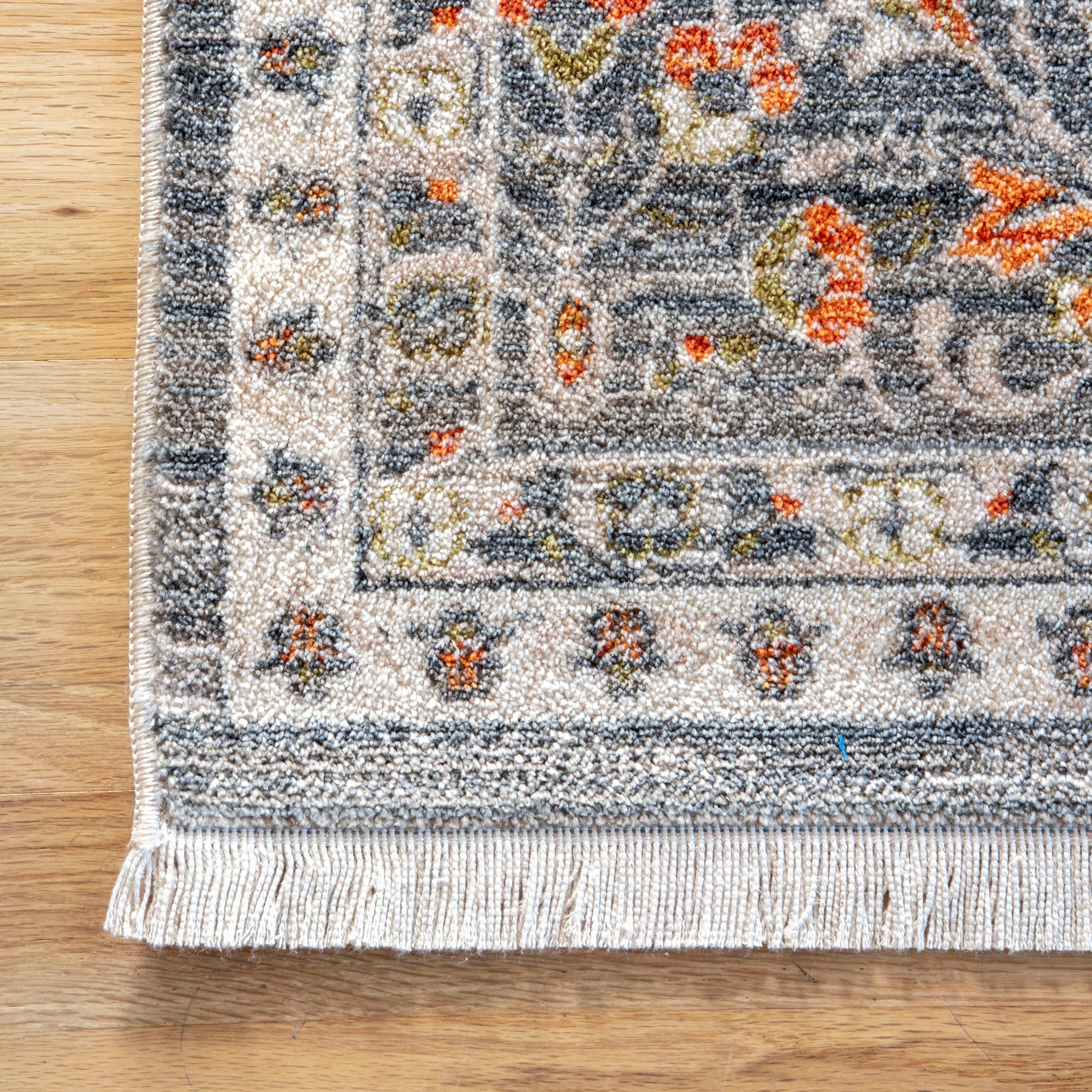 Penny Vintage Floral Medallion Area Rug - Image 5