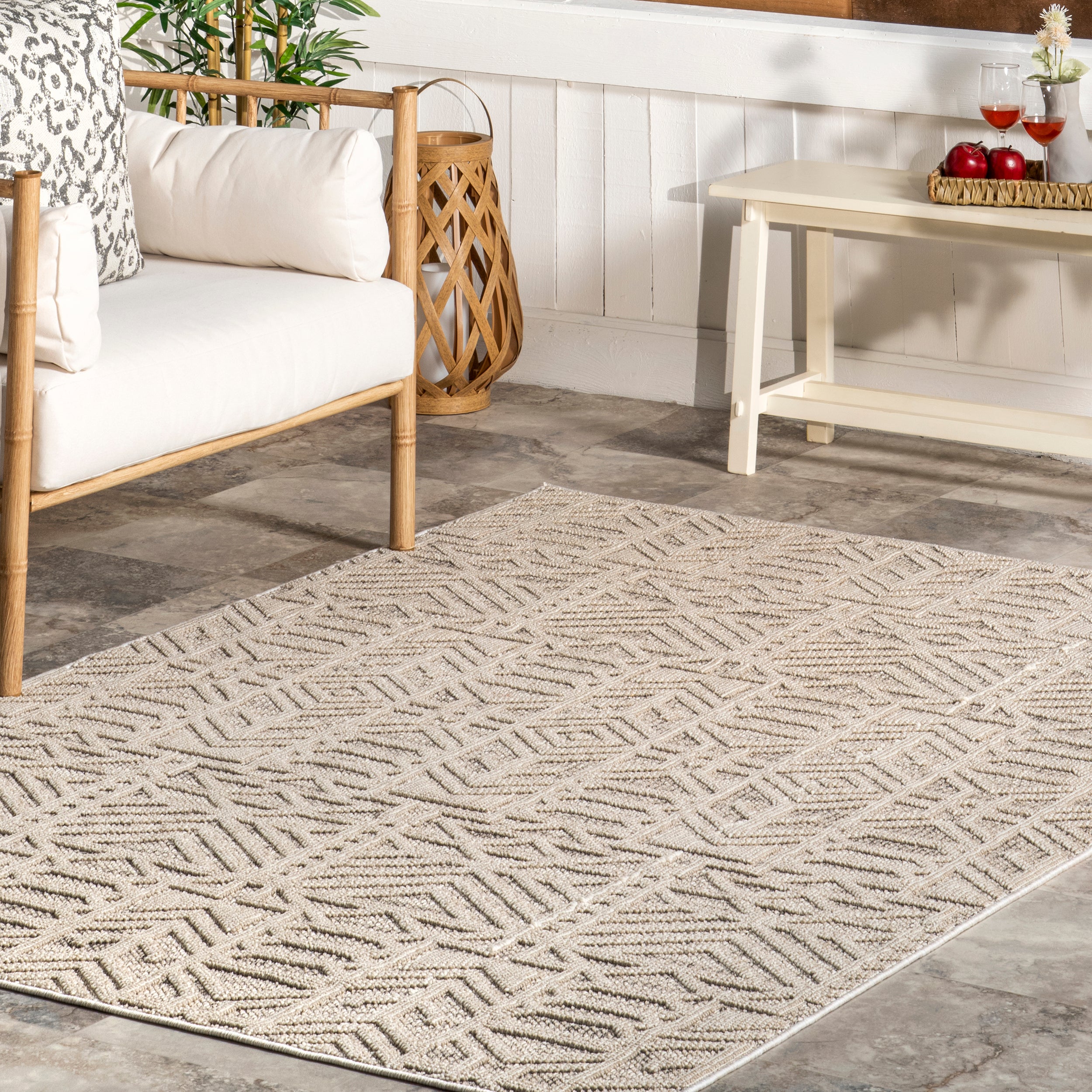 Elaina Abstract Indoor/Outdoor Area Rug - Image 9