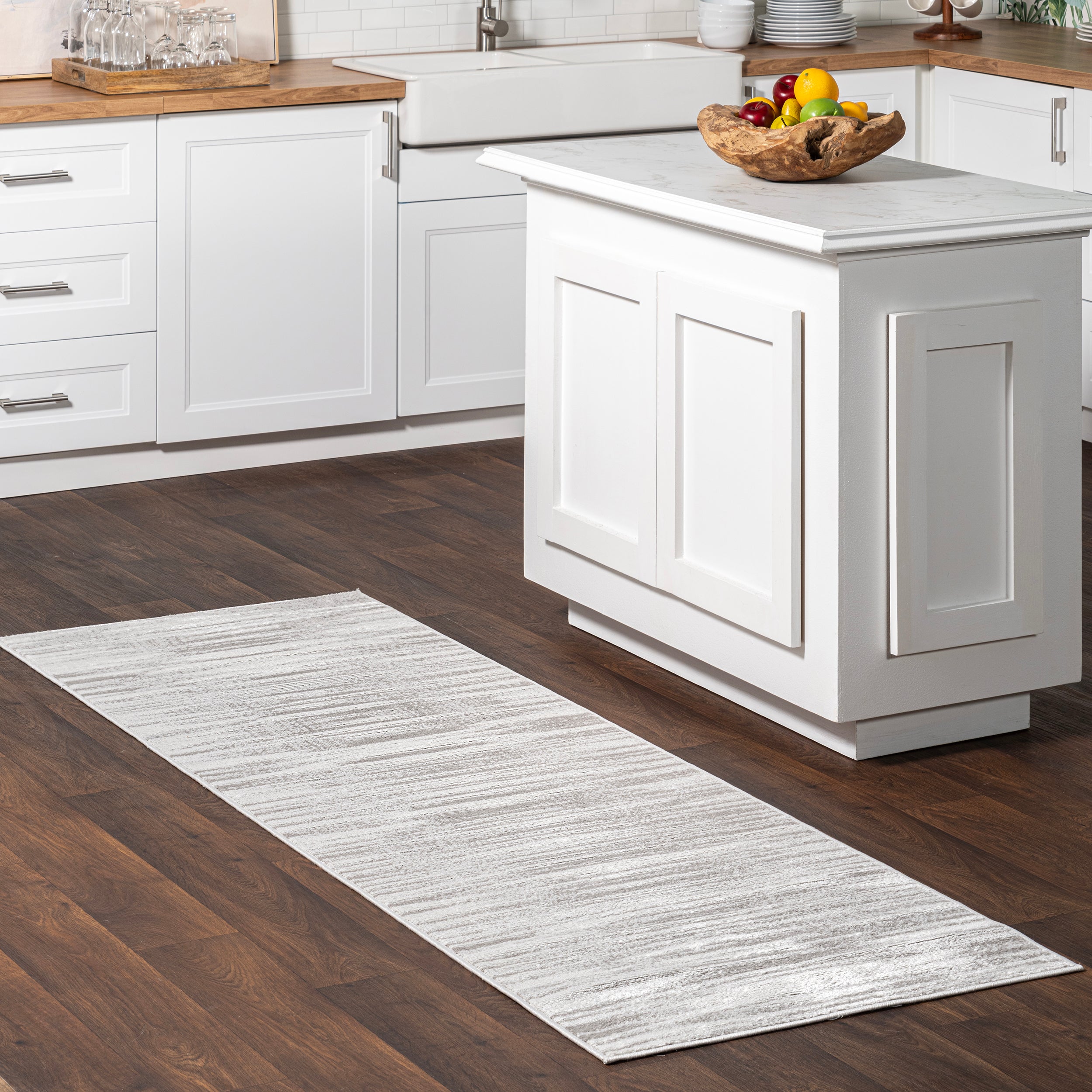Kiley Faded Serene Stripes Area Rug - Image 10