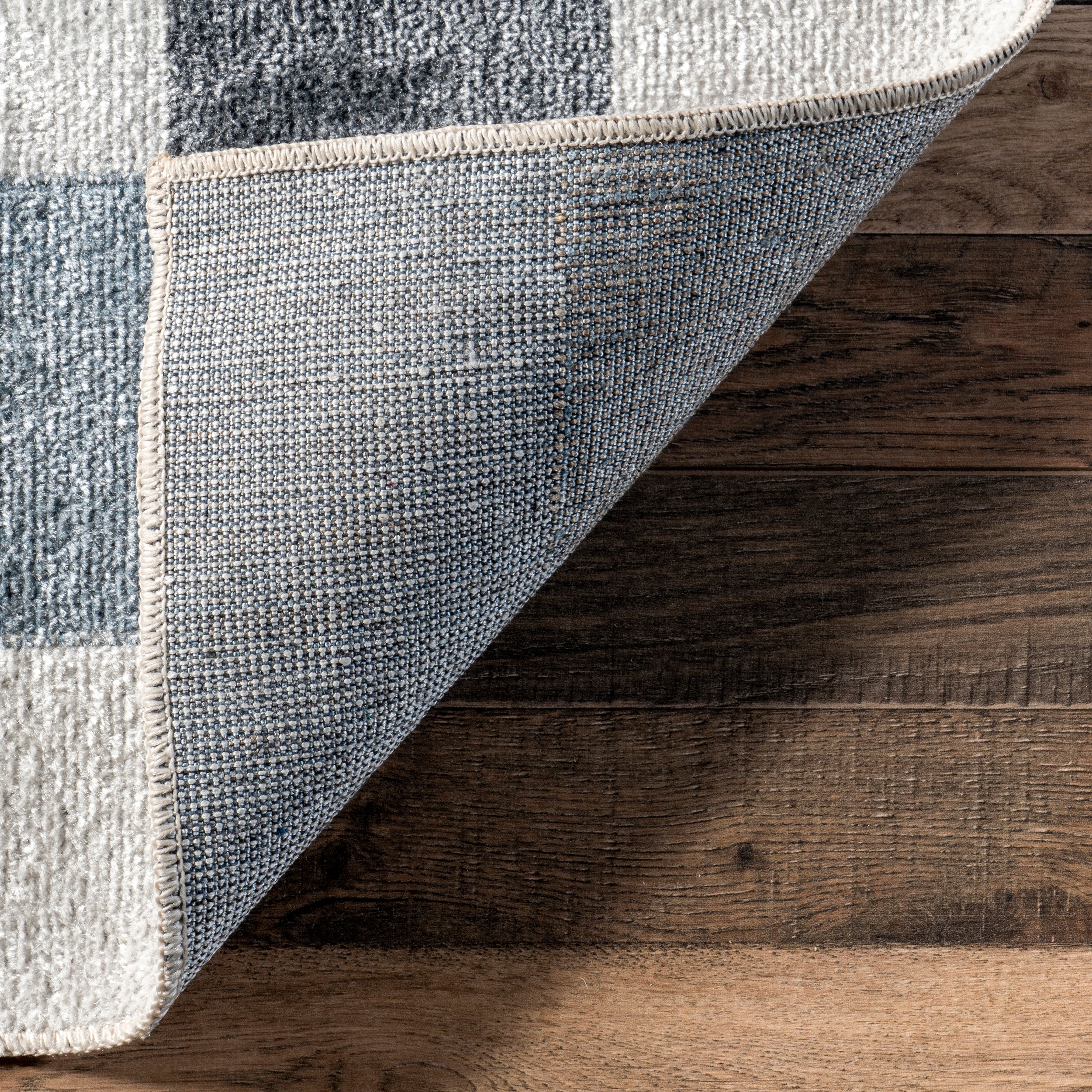 Naya Checkered Machine Washable Area Rug - Image 7