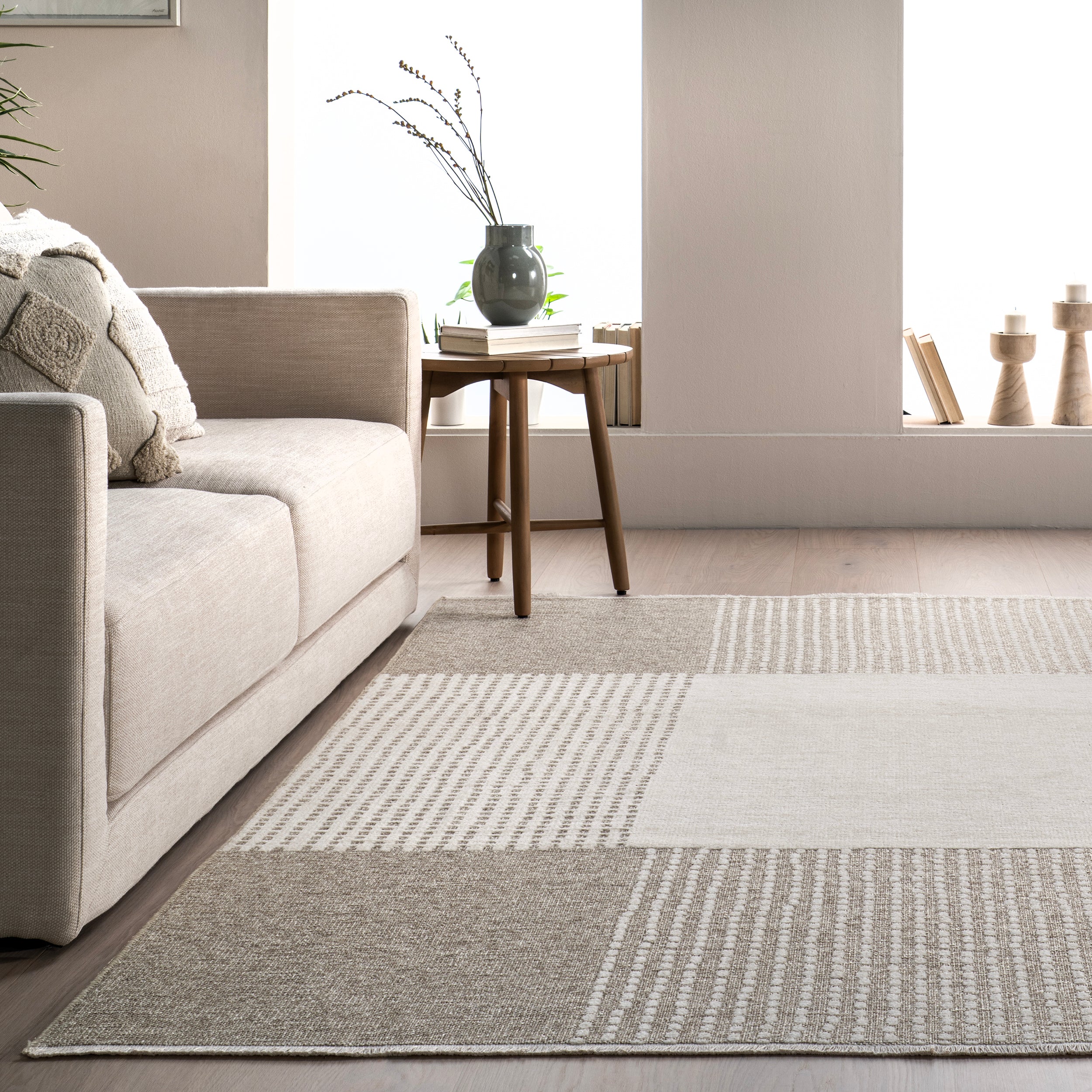 Kirby Plaid Reversible Machine Washable Area Rug - Image 8