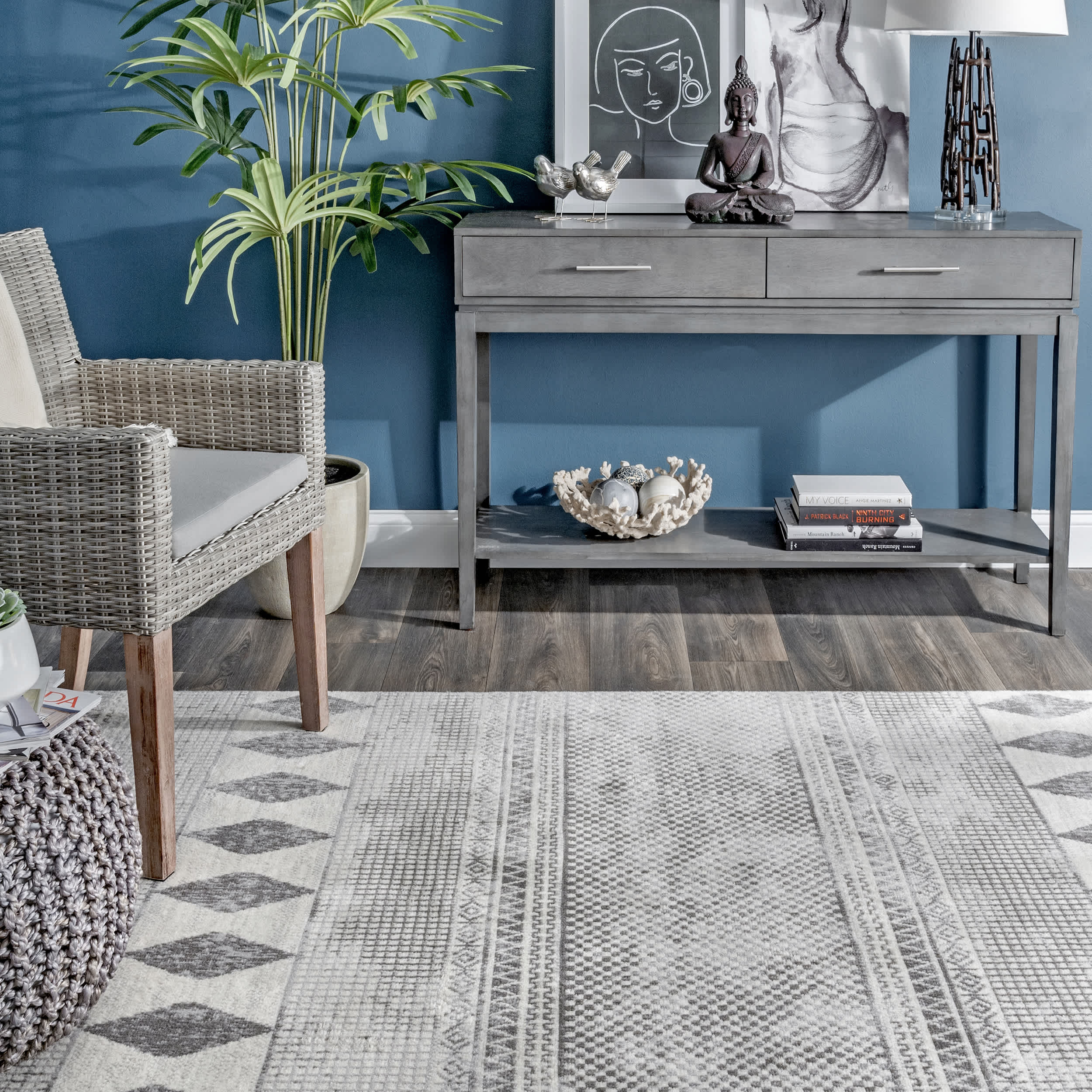 Harper Mosaic Tribal Stripes Area Rug - Image 4