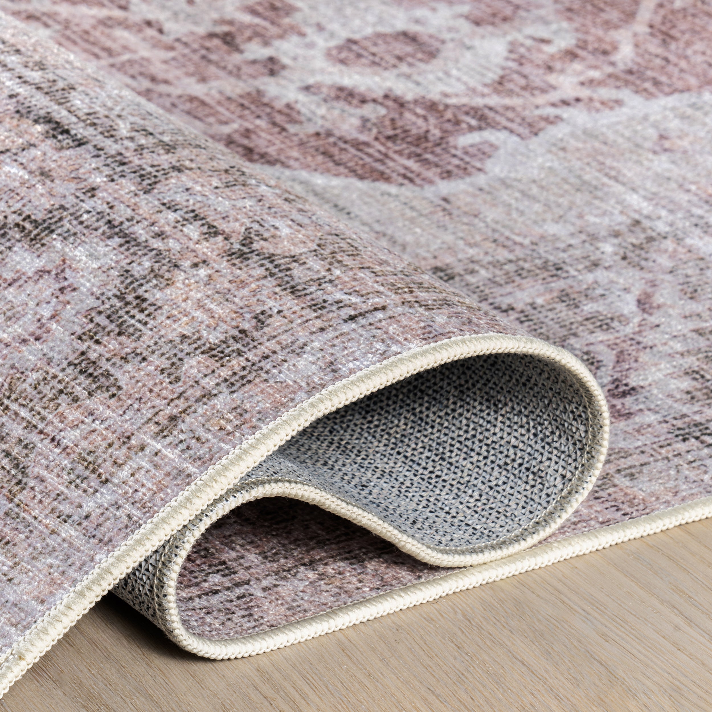 Rora SplashGuard Medallion Machine Washable Area Rug - Image 4