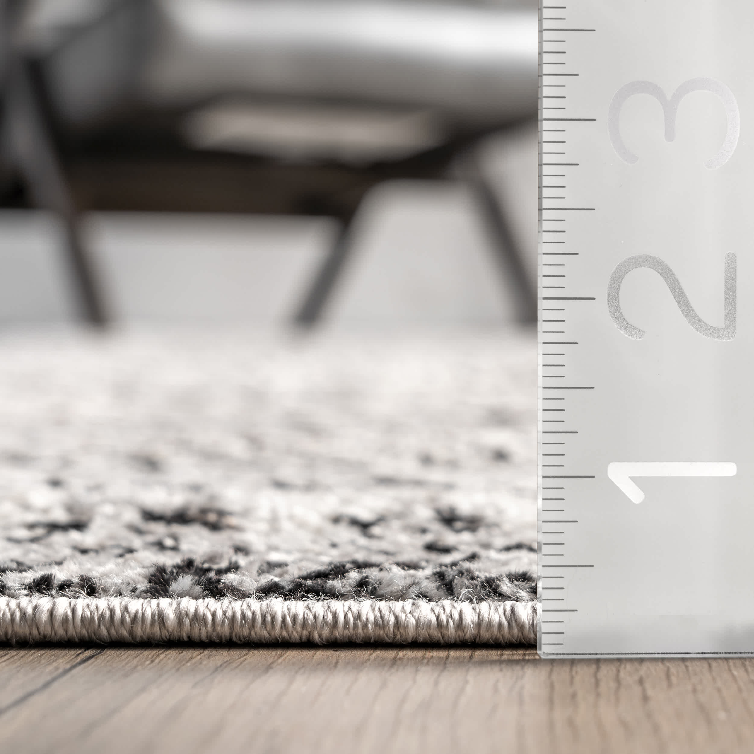 Kenia Distressed Diamond Cotton Blend Area Rug - Image 3