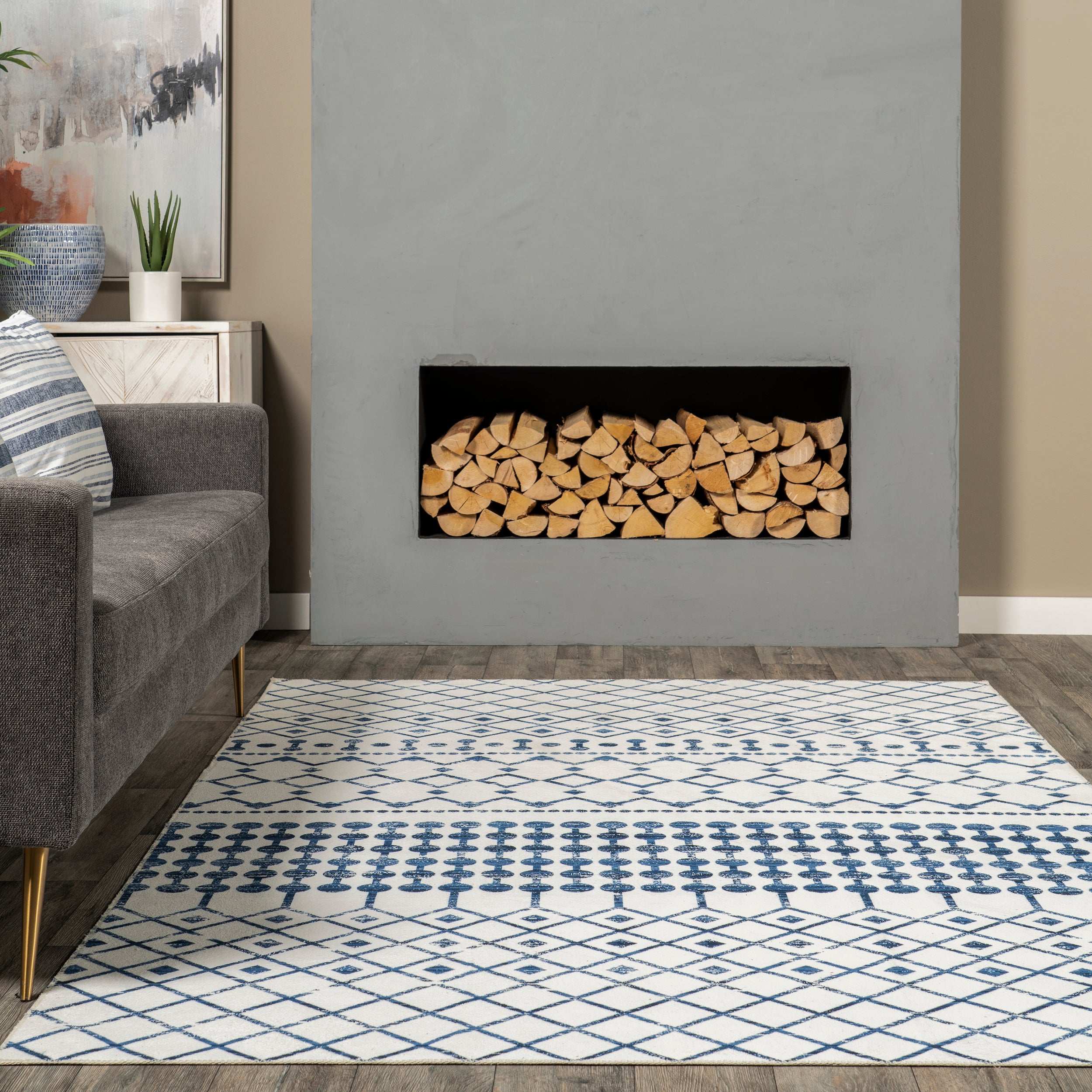 Moroccan Blythe Machine Washable Area Rug - Image 20