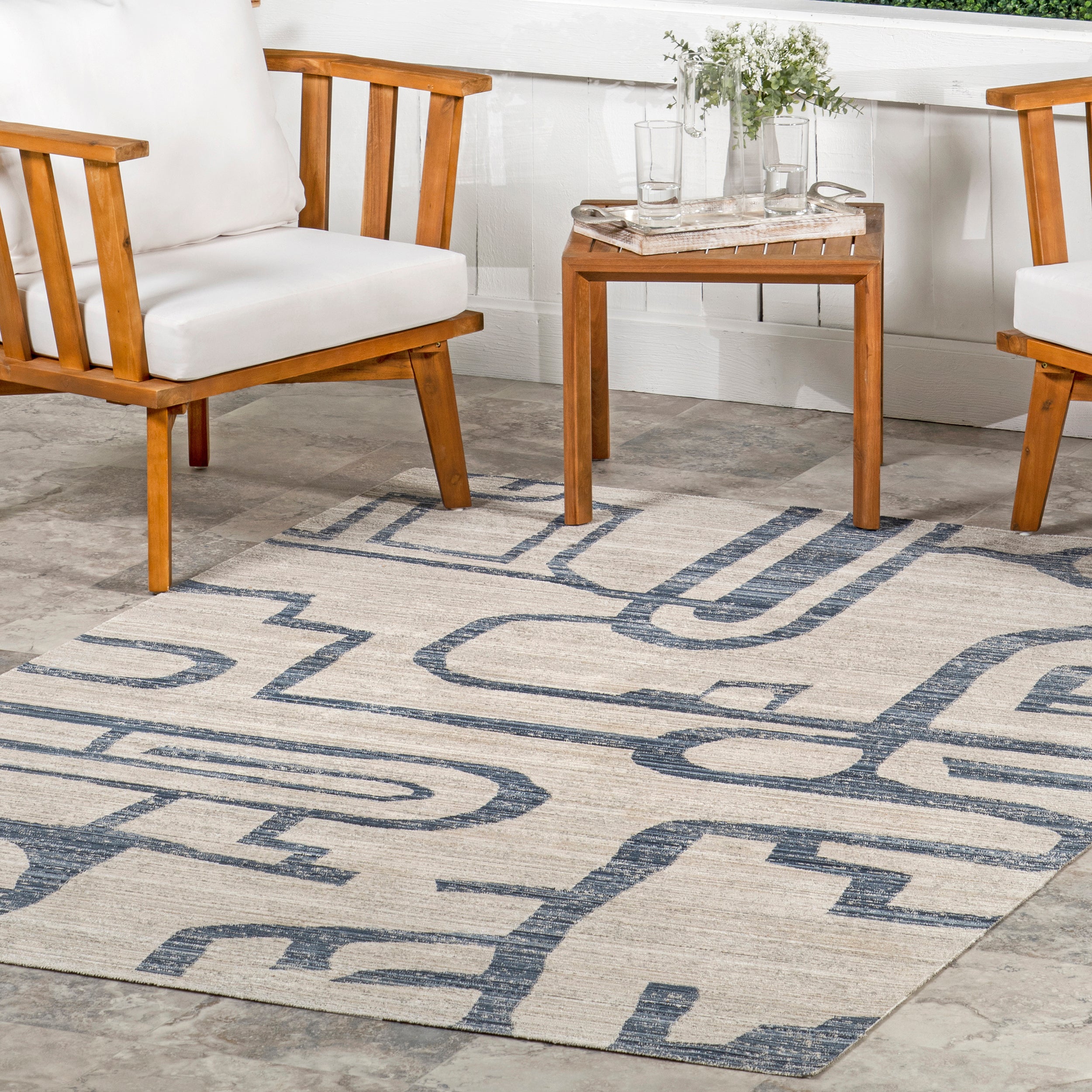 Milani Contemporary Machine Washable Indoor/Outdoor Area Rug - Image 9