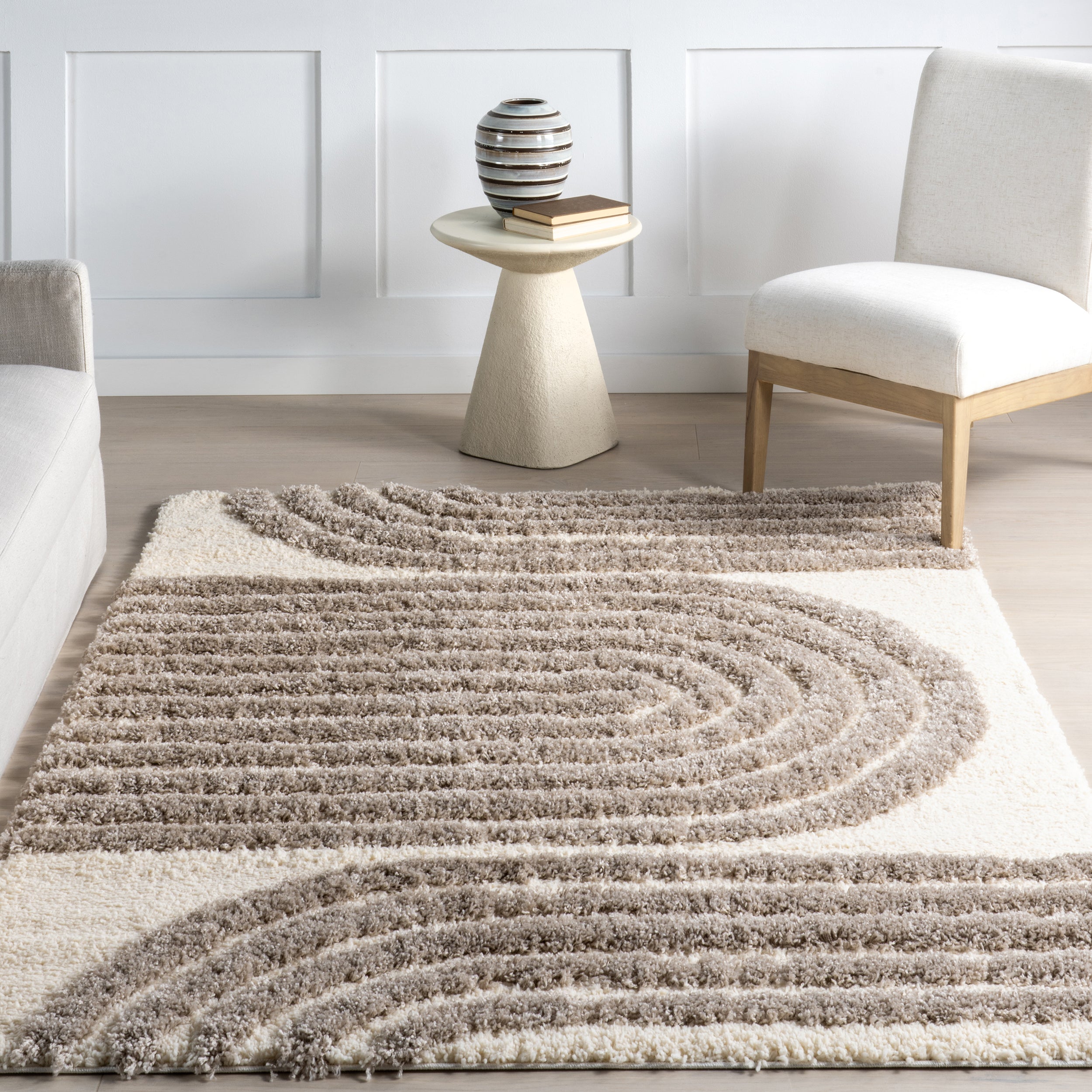 Rose Modern Geometric Shag Area Rug - Image 10
