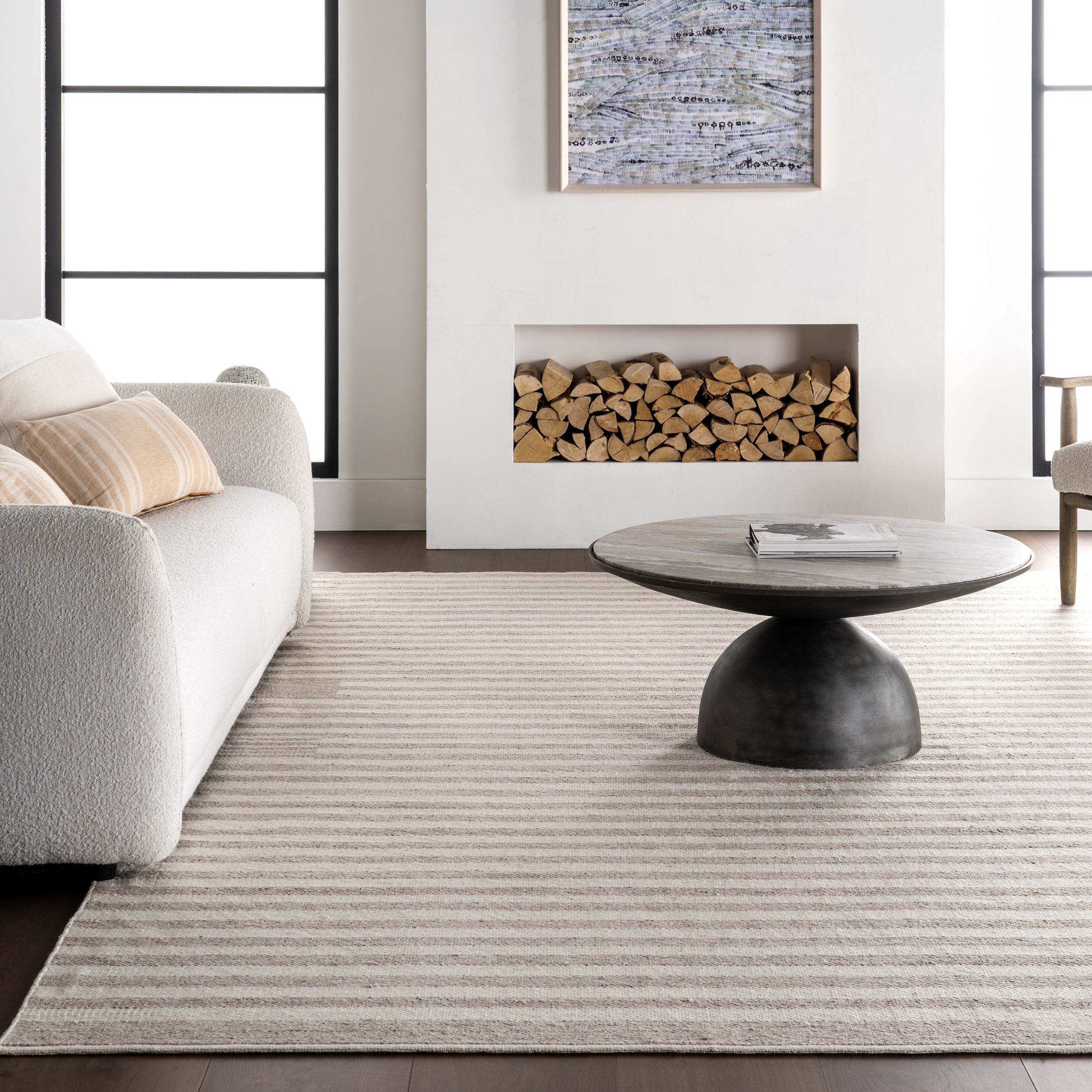 Skylah Striped Indoor/Outdoor Area Rug - Image 8