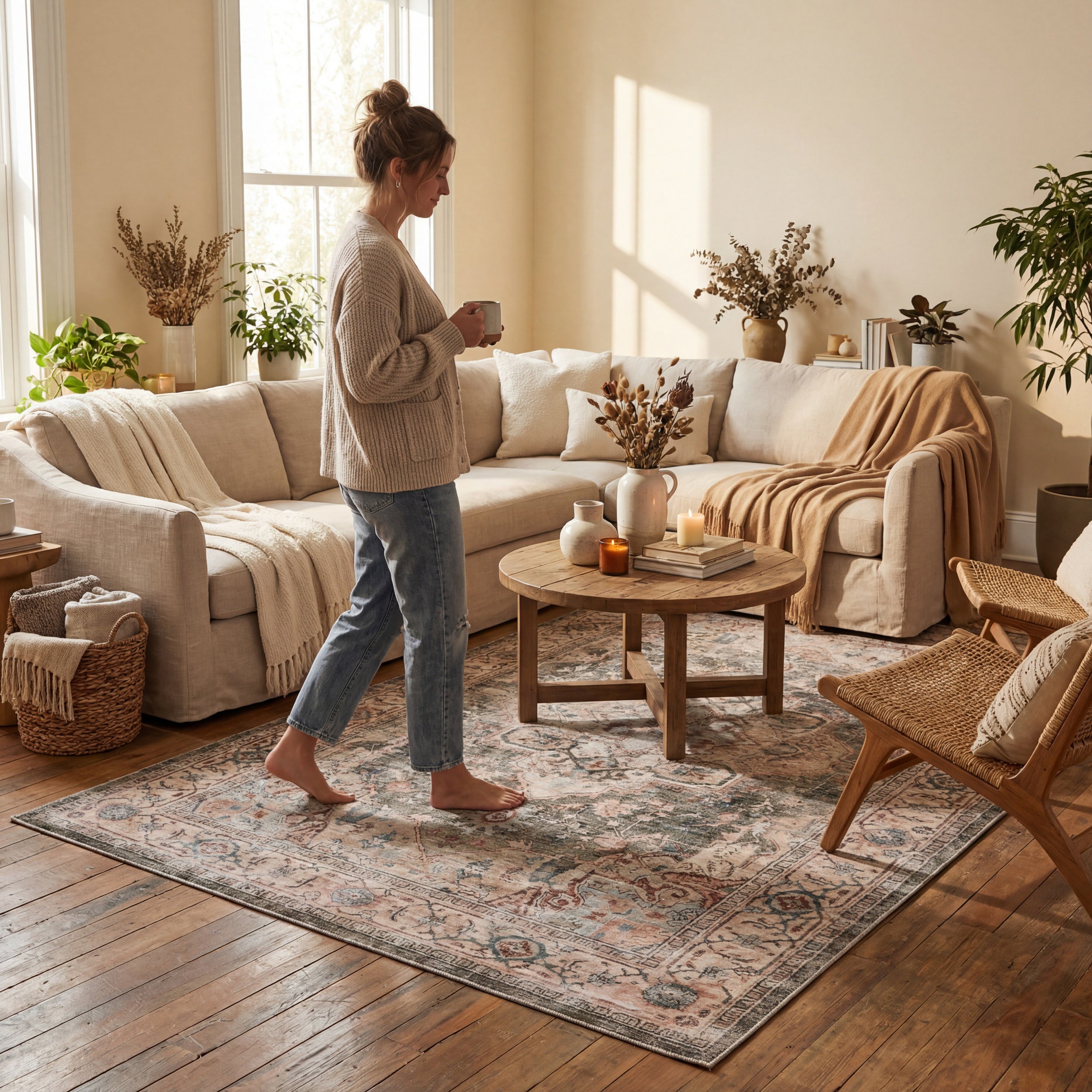 Nuloom Karensa Medallion Washable Rug - Image 7