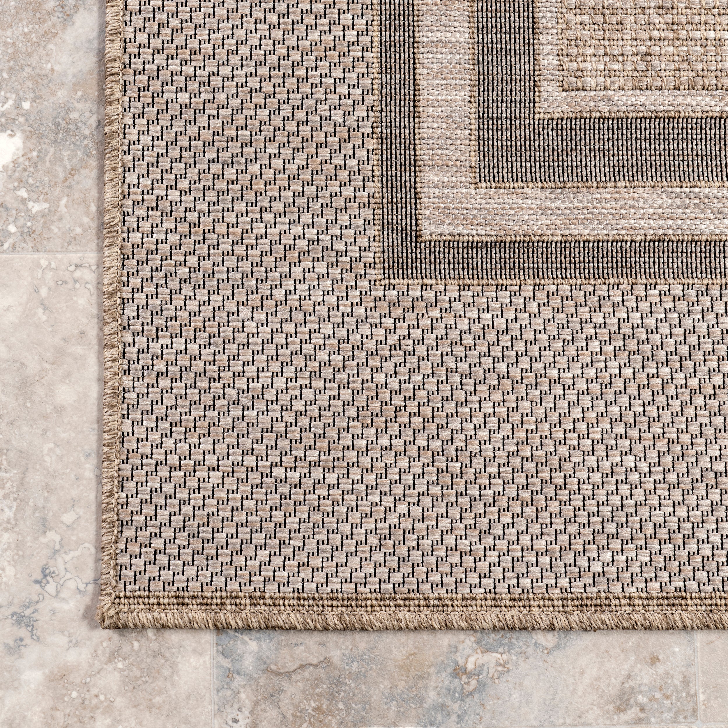 Inaya Casual Bordered Indoor/Outdoor Area Rug - Image 5