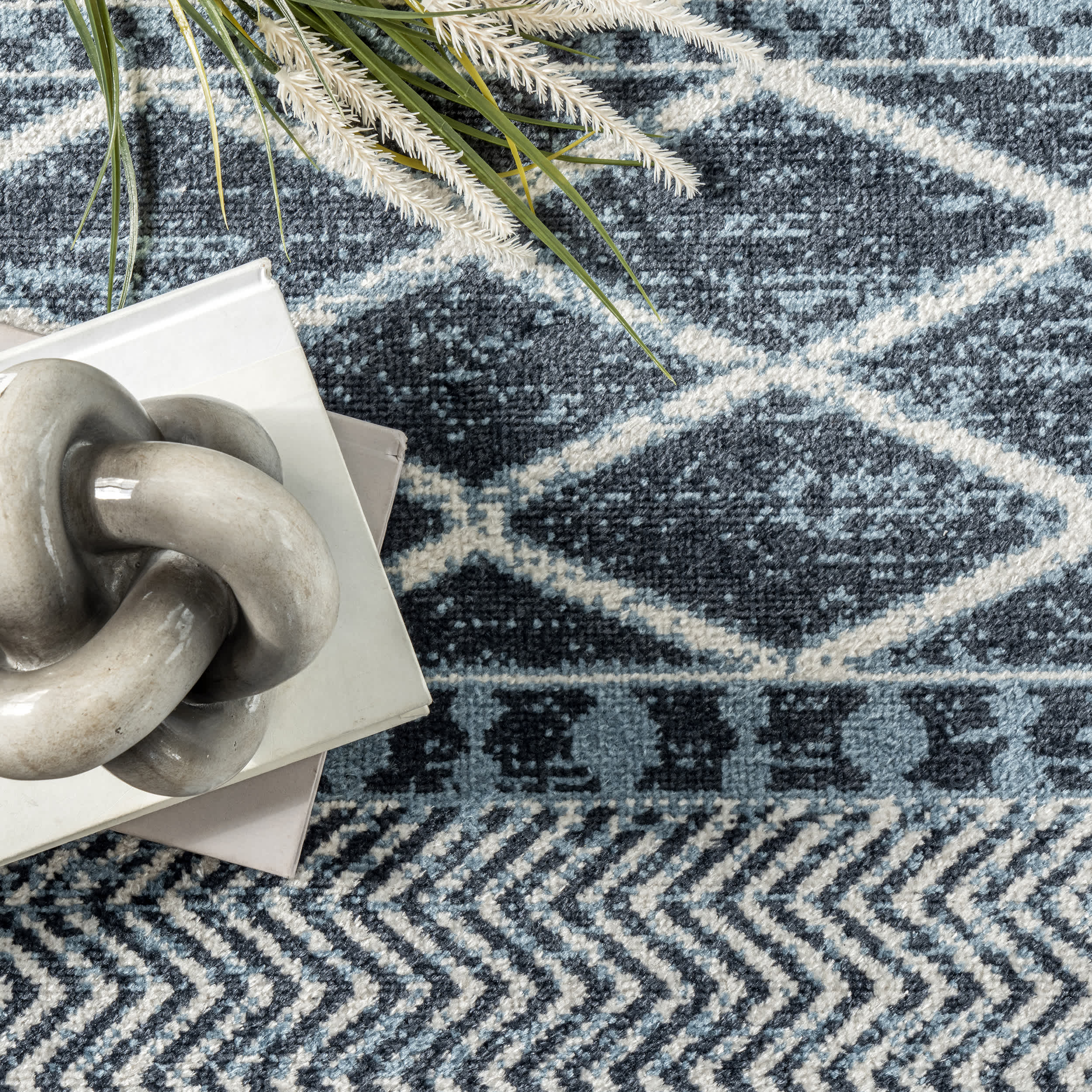 Ginnie Washable Banded Area Rug - Image 6