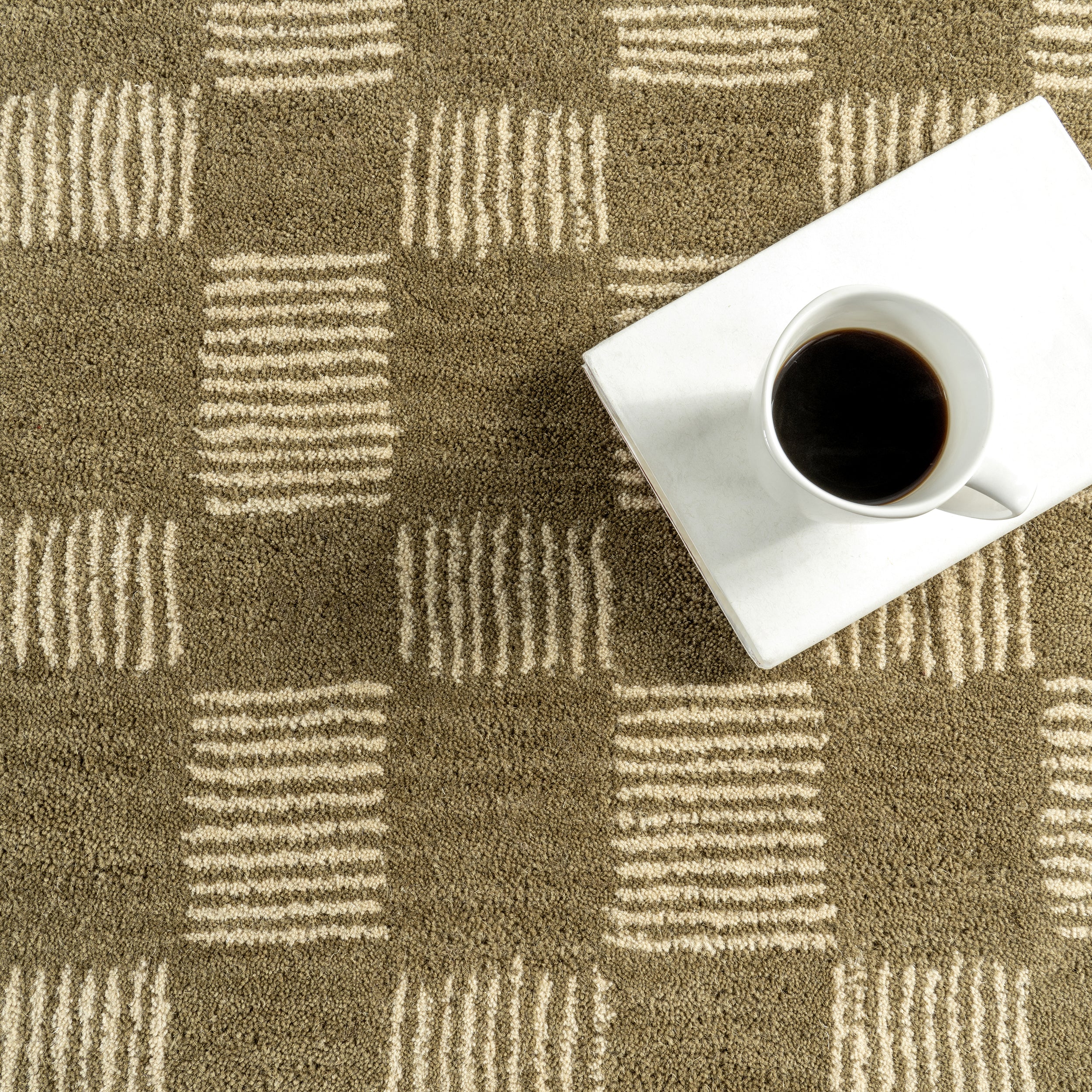 Quince Checkered Wool Area Rug - Image 15