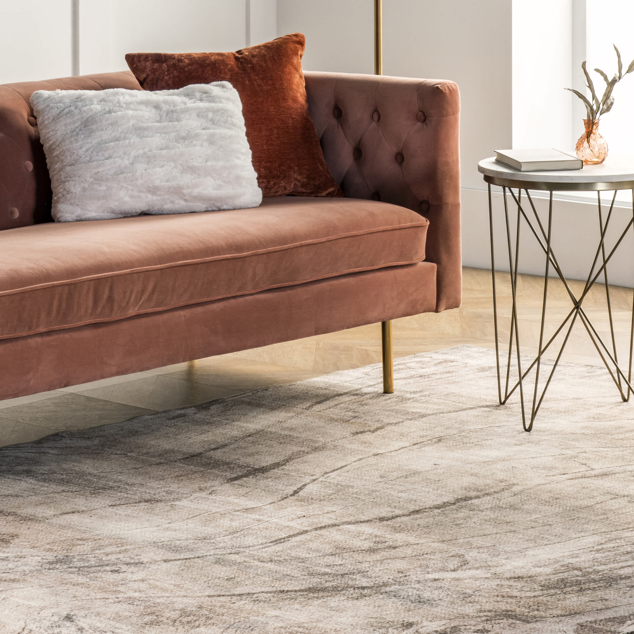 Faded Marbling Area Rug - Image 9
