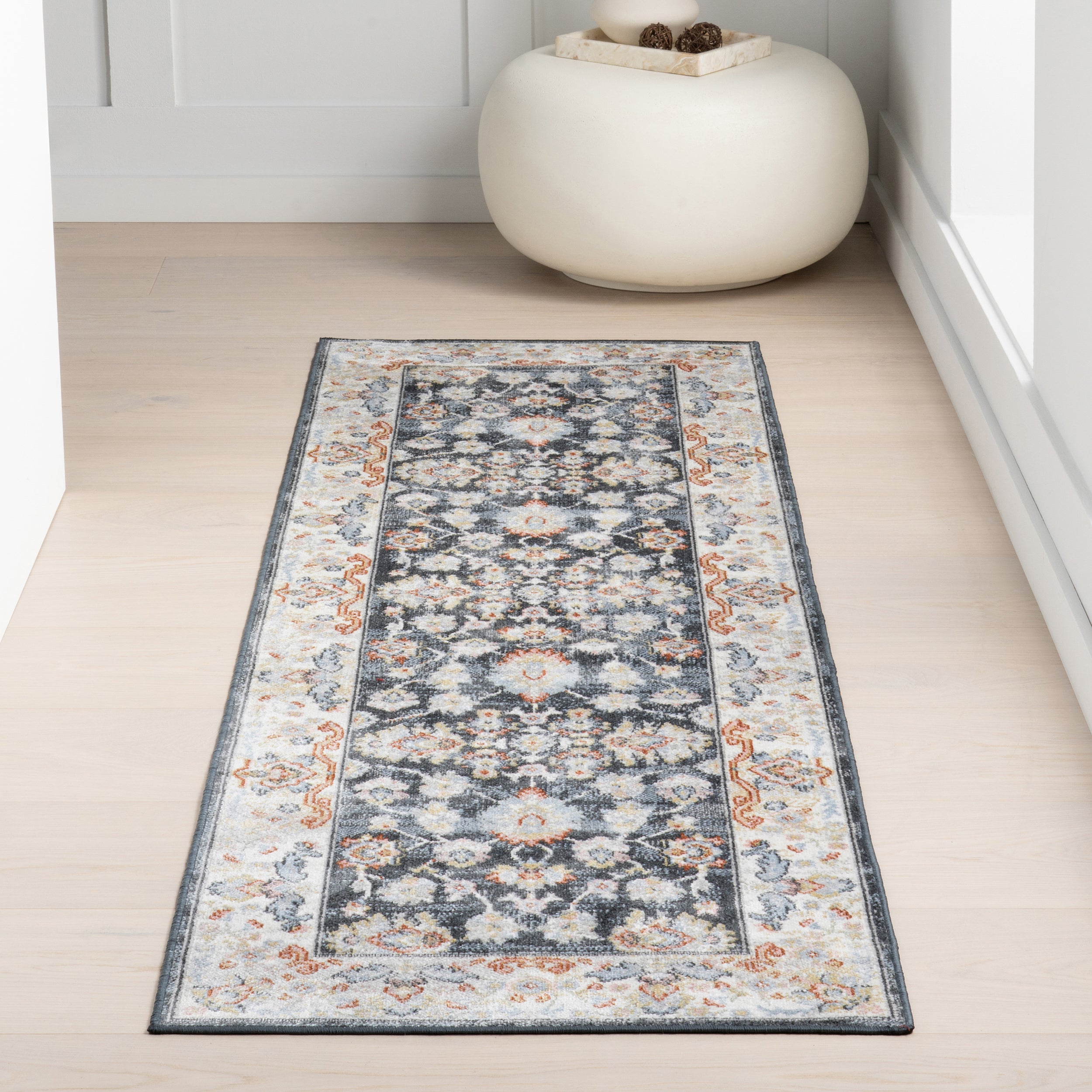 Breigh Medallion Bordered Machine Washable Area Rug - Image 10