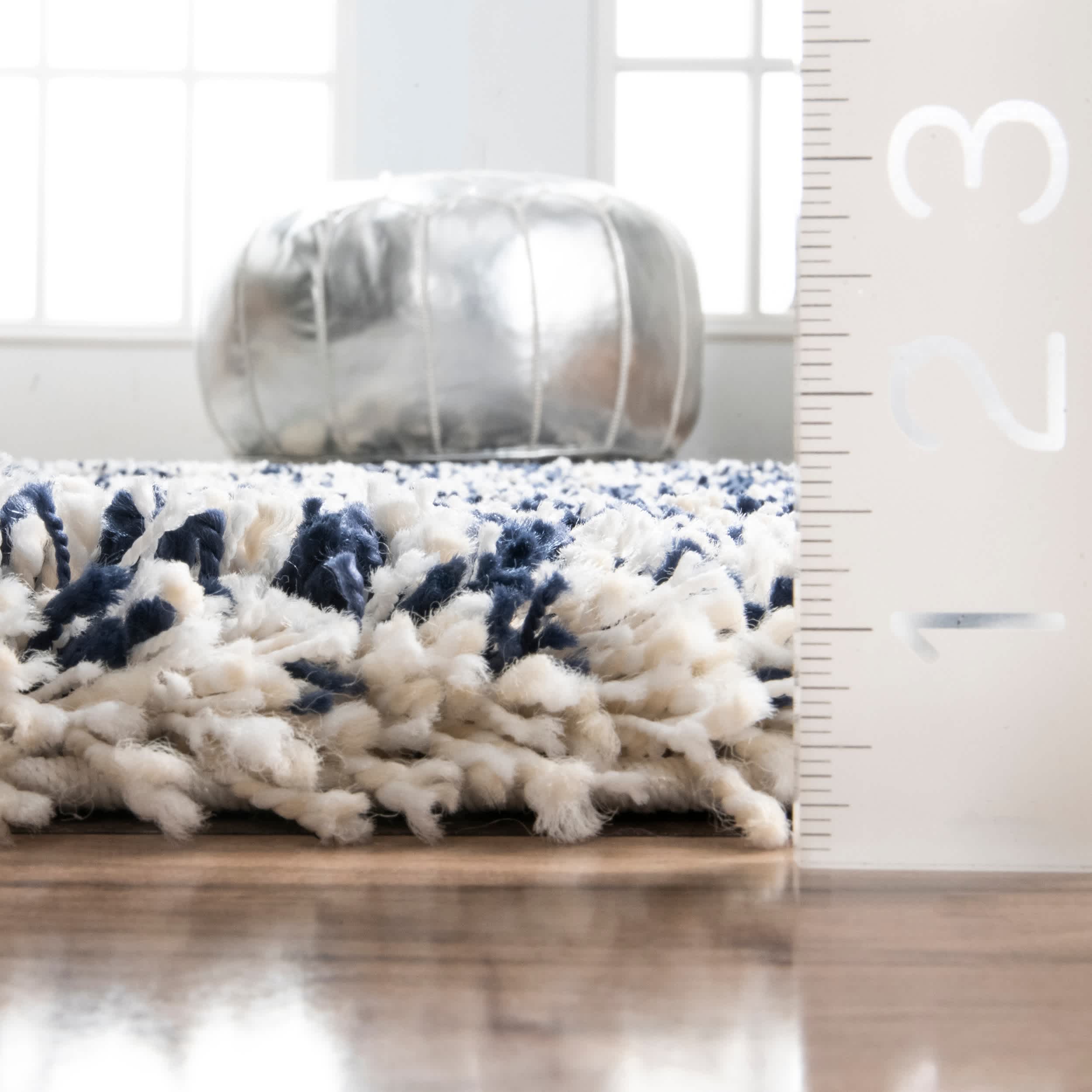 Hurley Tribal Shaggy Area Rug - Image 12