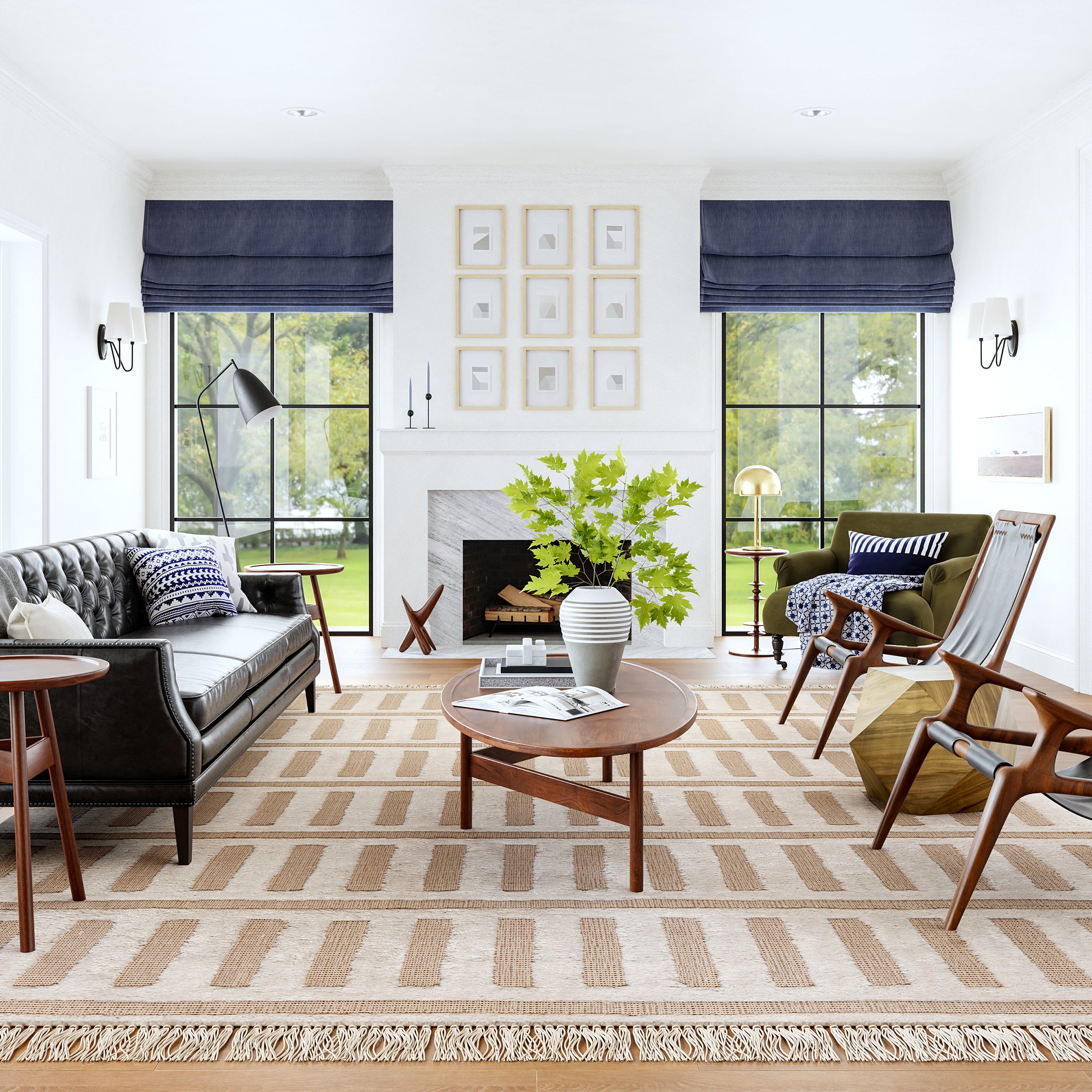 Merrick Tasseled Cotton and Wool Area Rug - Image 16