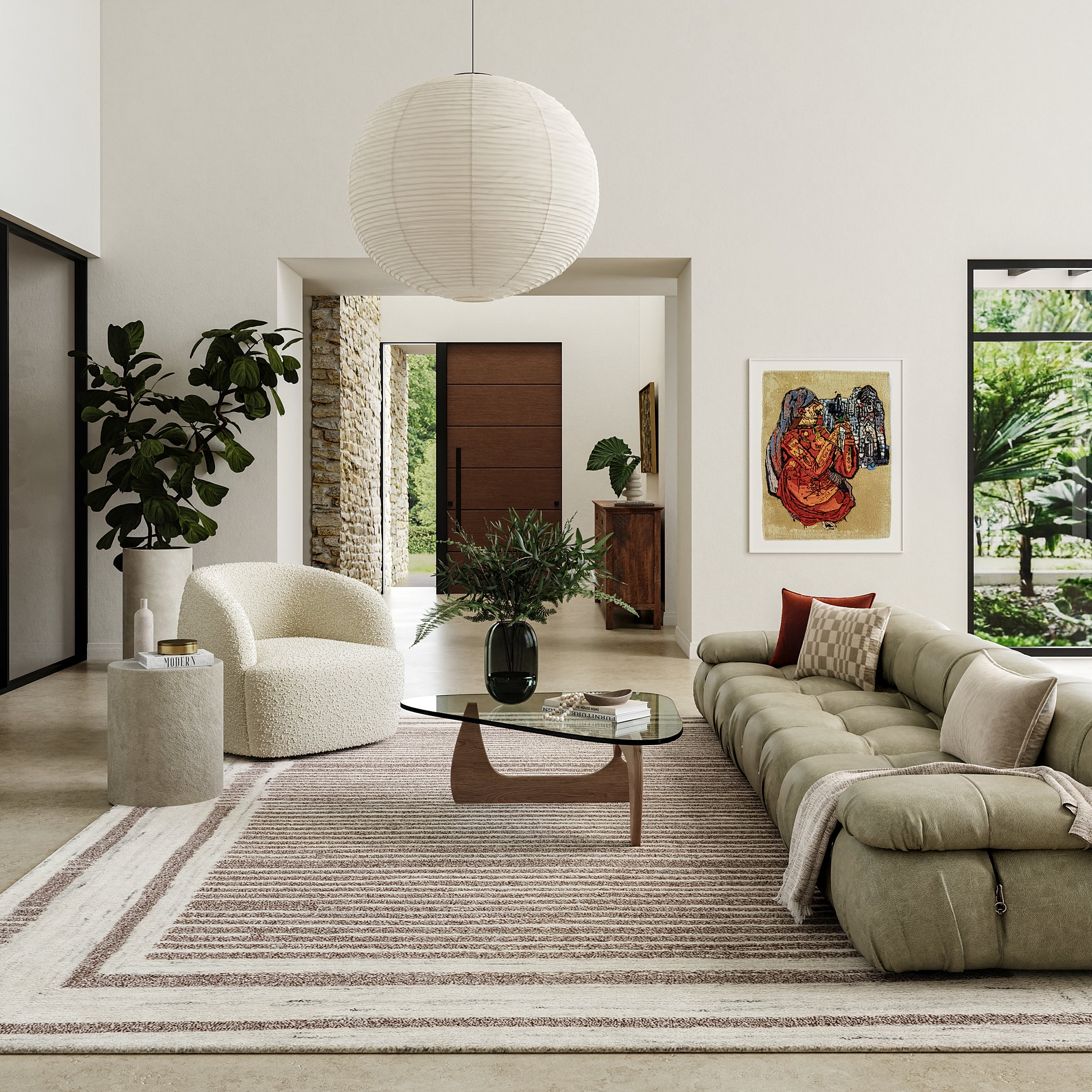 Villa Southwestern Wool Blend Area Rug - Image 9