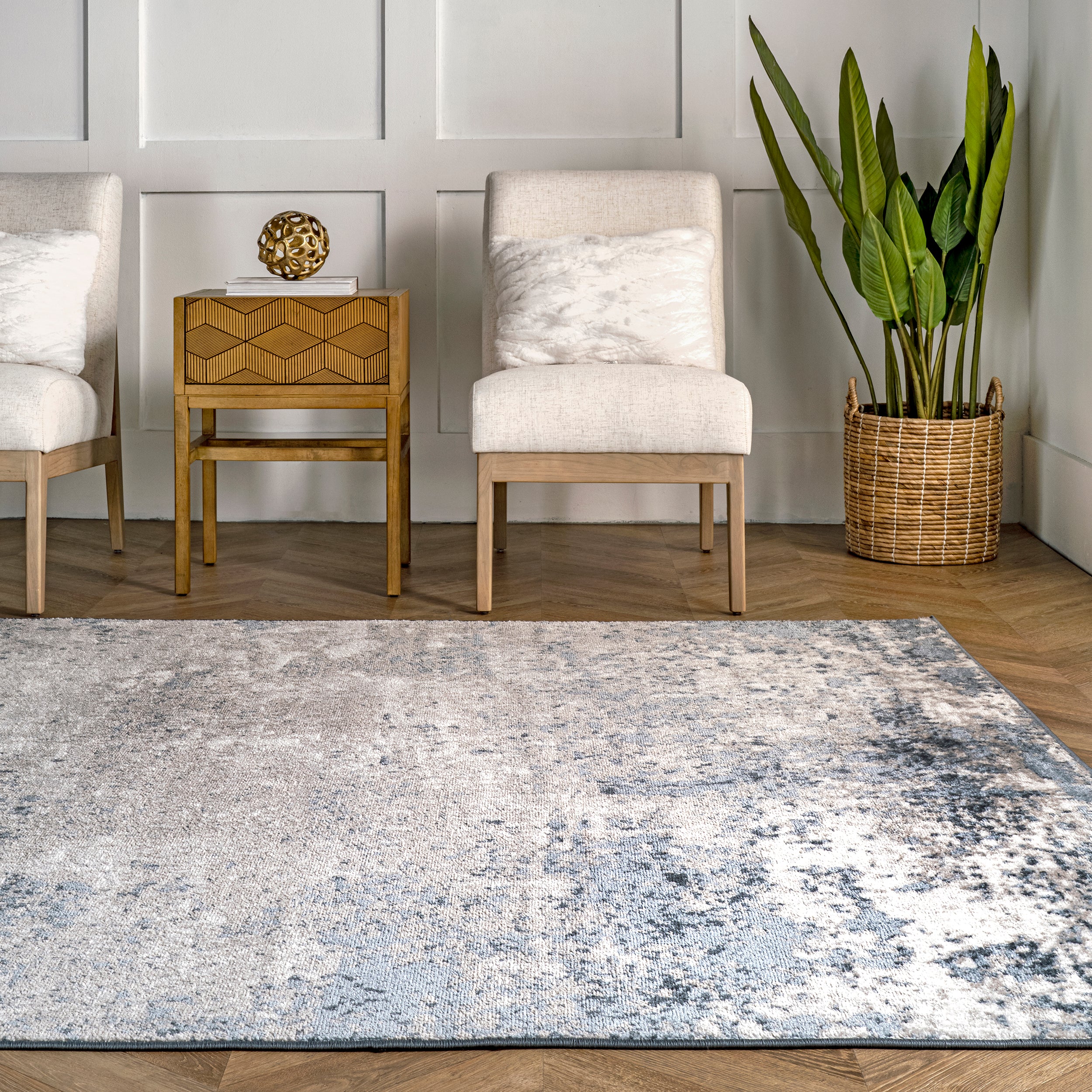 Zoe Faded Abstract Area Rug - Image 8