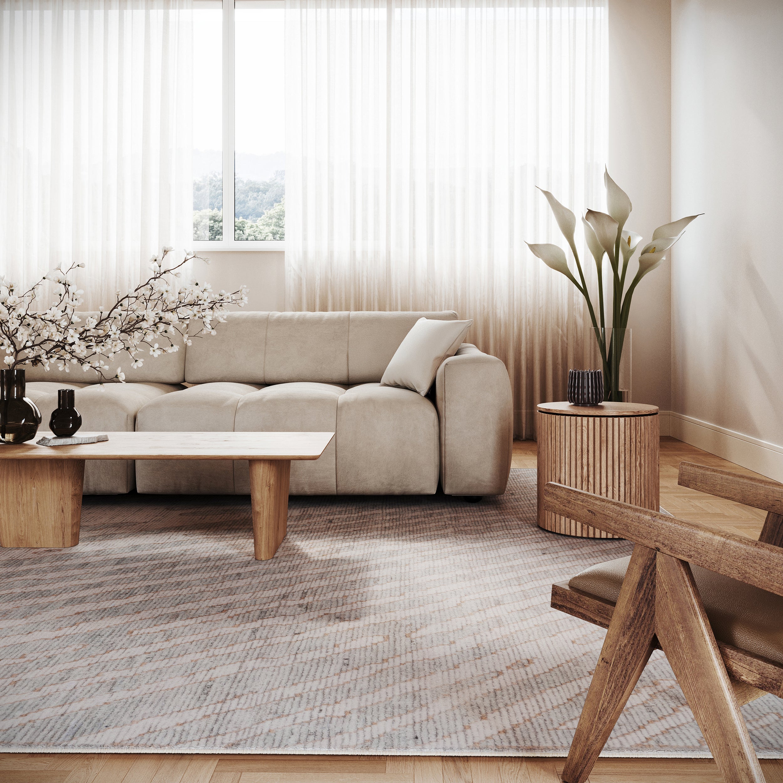 Nuloom Kaelani Abstract Handmade Wool Area Rug - Image 2