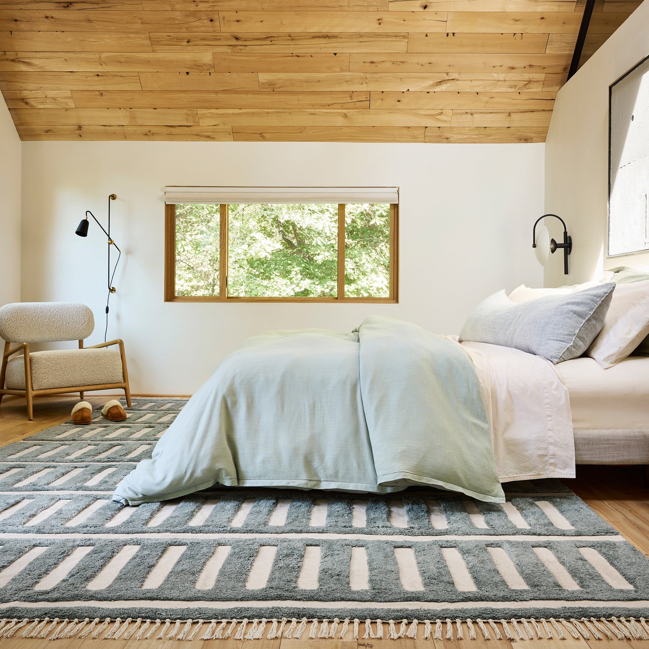 Merrick Tasseled Cotton and Wool Area Rug - Image 8