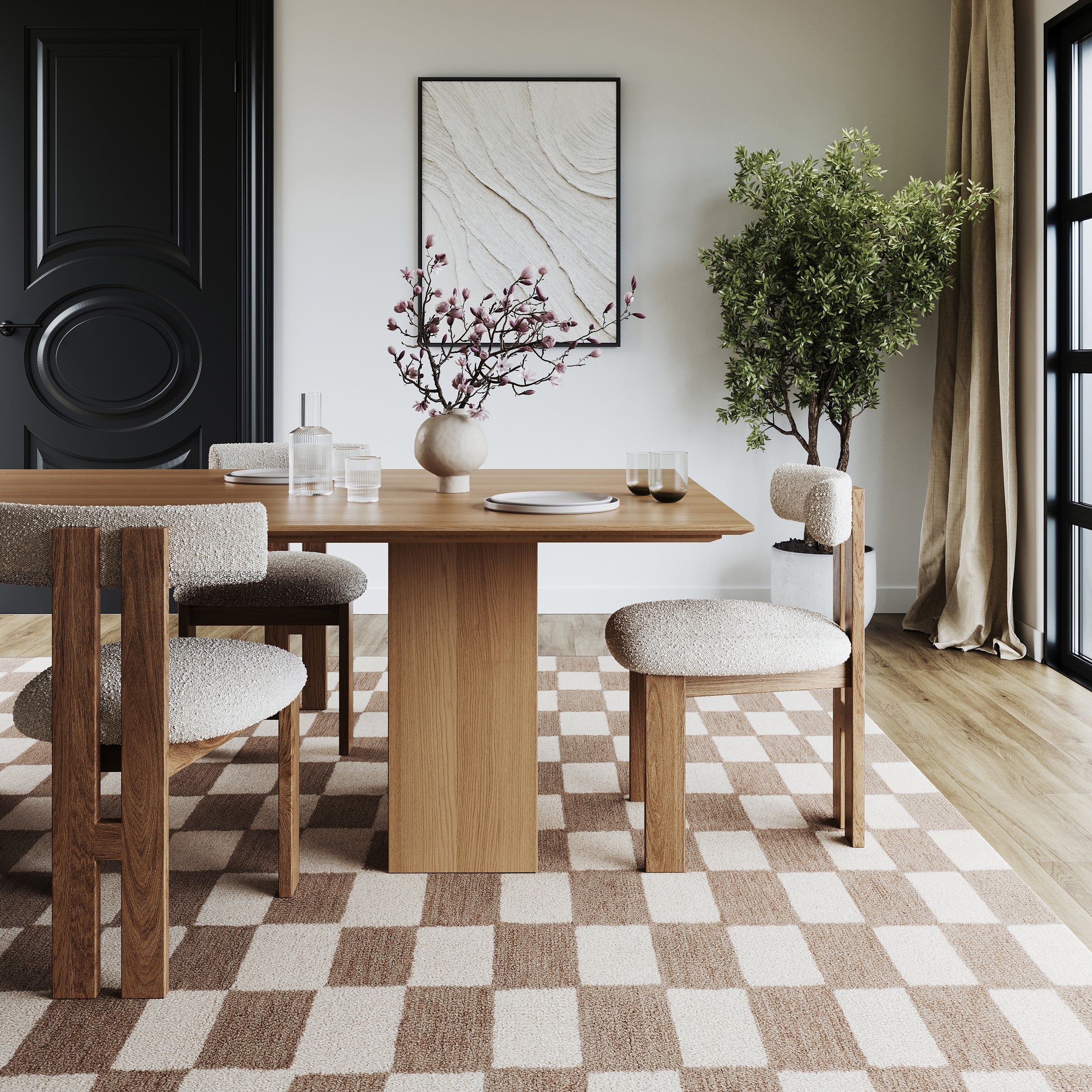 Nuloom Quinarae Checkered Wool-Blend Rug - Image 16