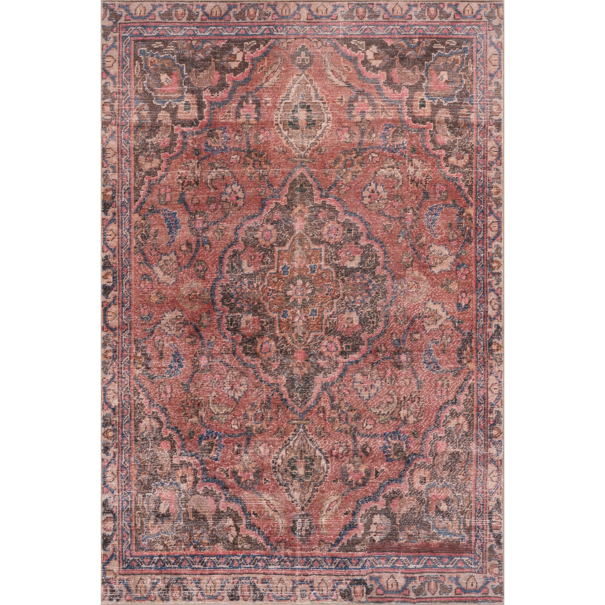Nuloom Corisandi Traditional Medallion Washable Rug