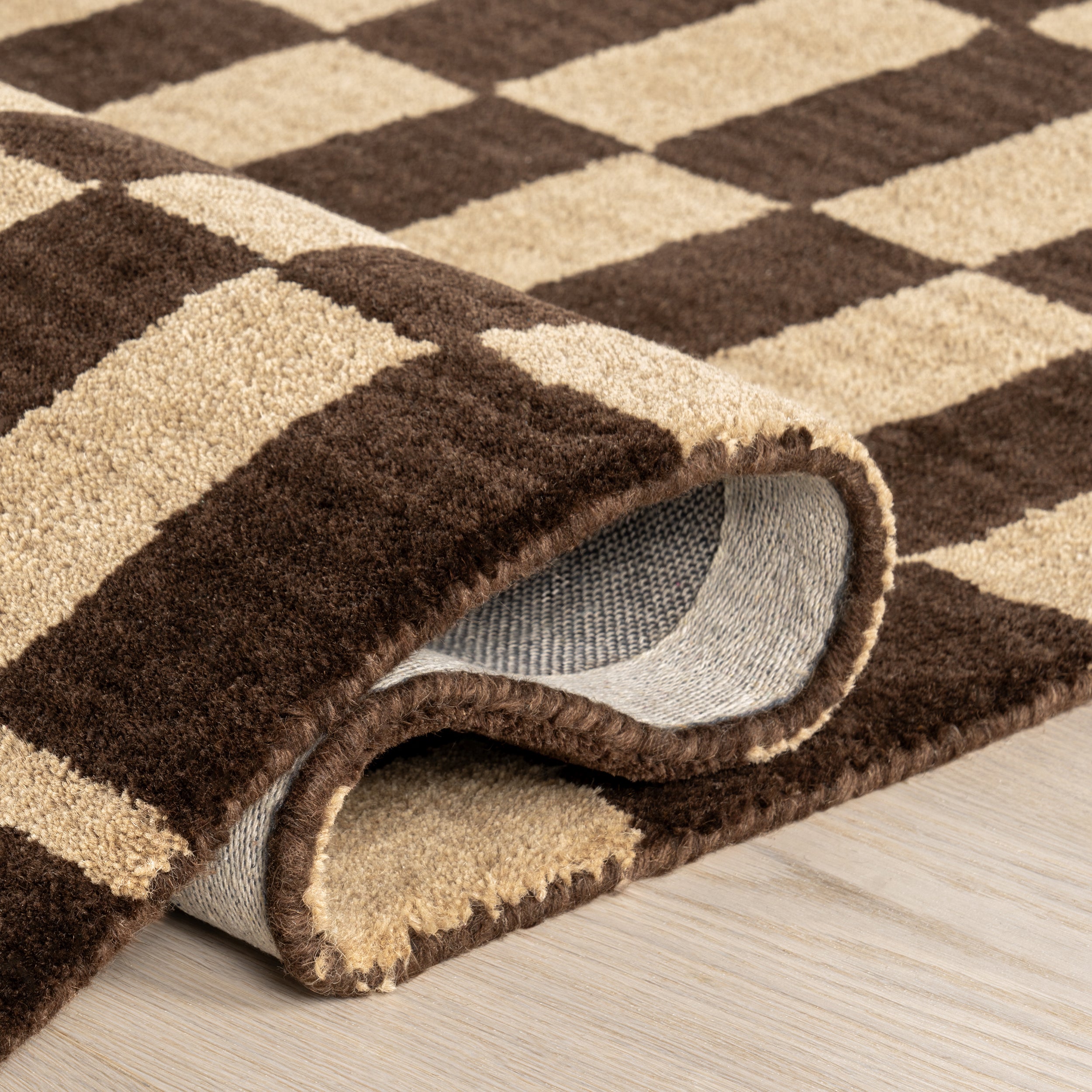 Kia Checkerboard Wool Area Rug - Image 12
