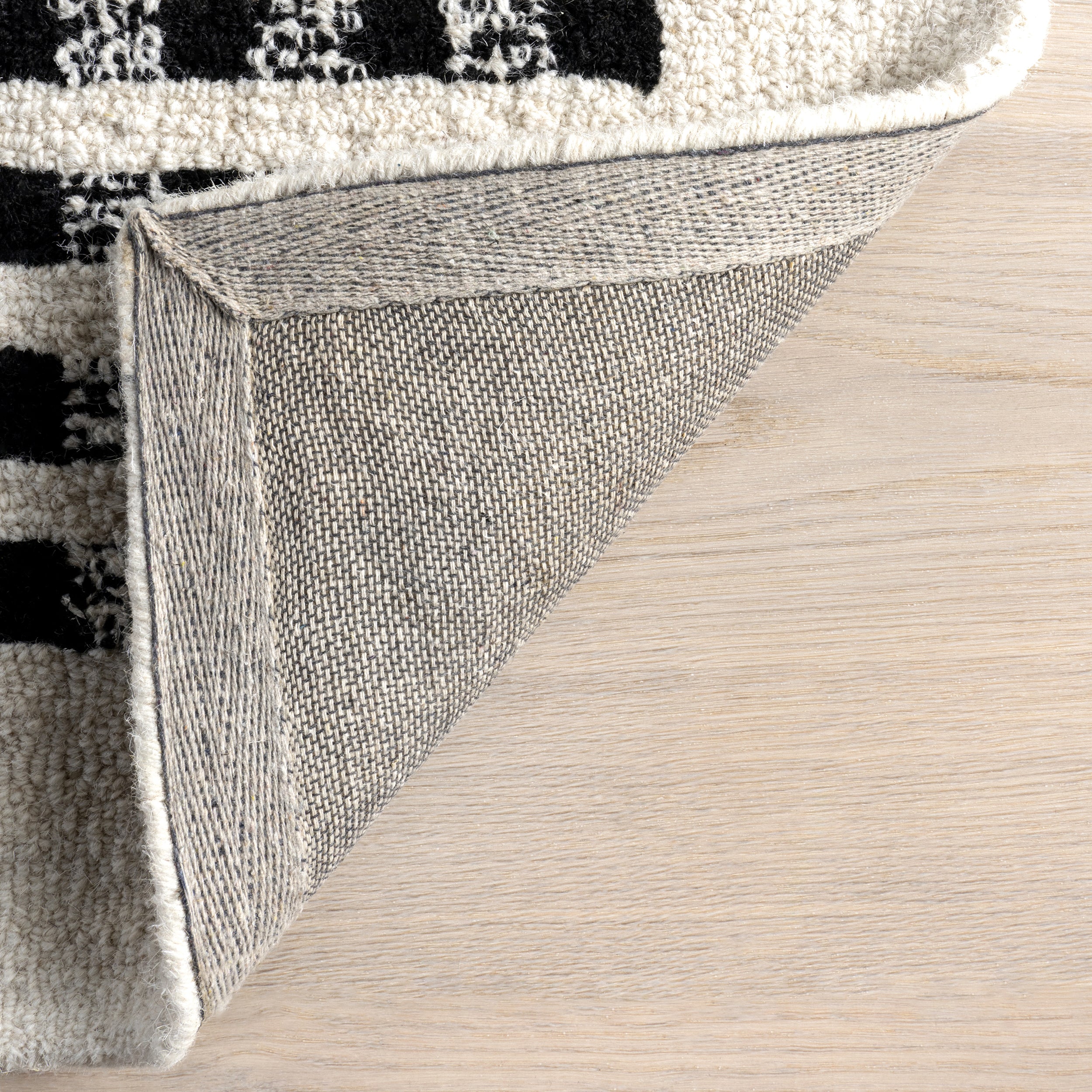 Adahlia Checkered Wool Area Rug - Image 18