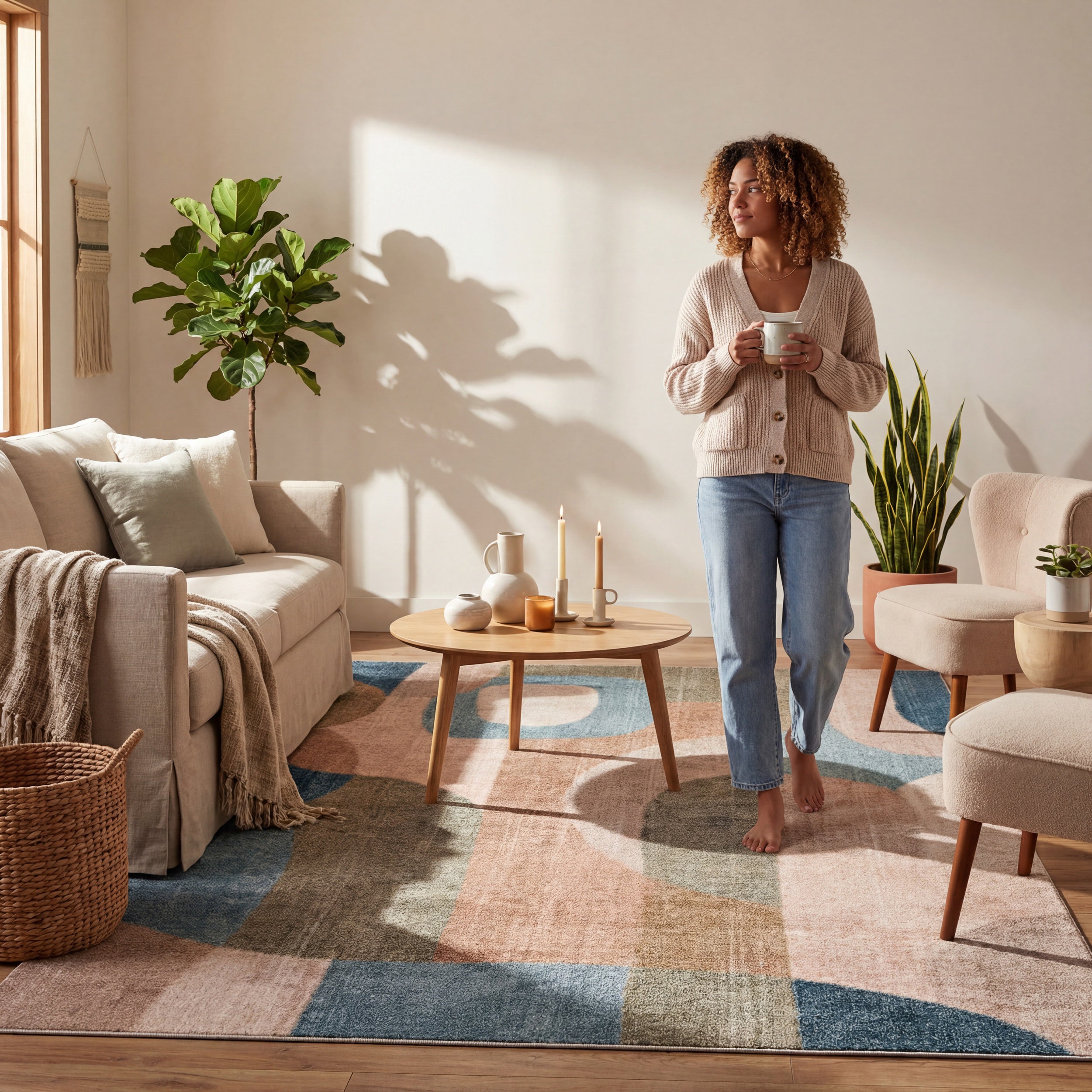 Nuloom Isaline Abstract Washable Rug - Image 7