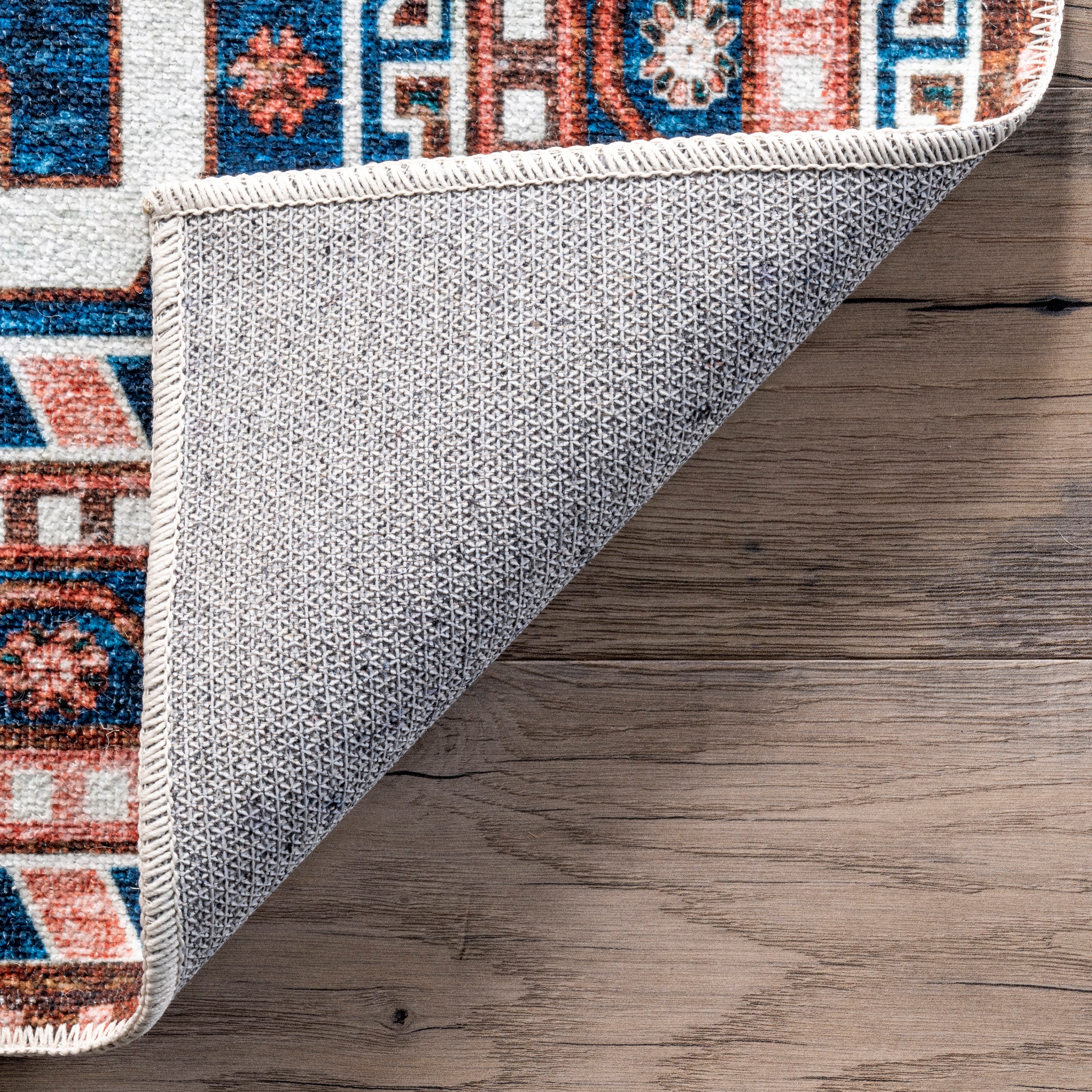 Nevaeh Machine Washable Bohemian Medallion Area Rug - Image 7