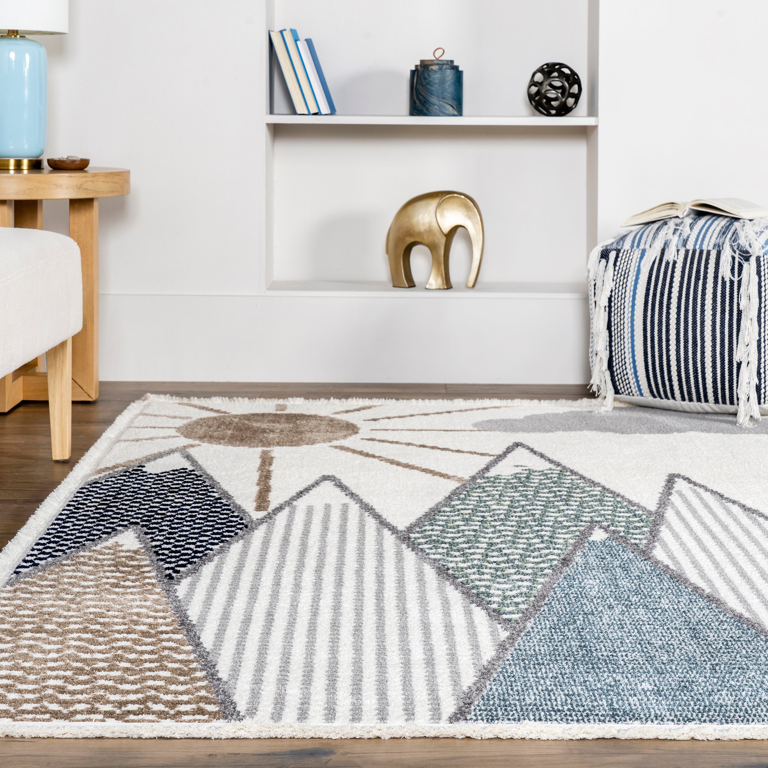 Elsha Rocky Mountains Kids Fringe Area Rug - Image 8